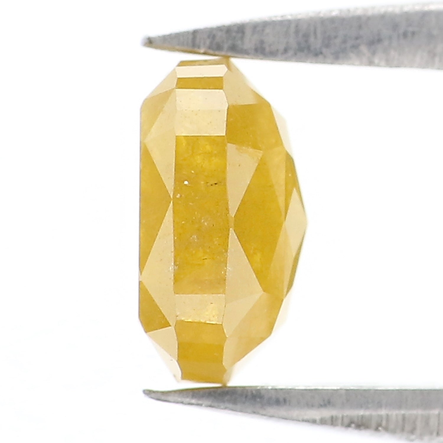 1.04 CT Natural Loose Cushion Shape Diamond Yellow Color Cushion Cut Diamond 6.15 MM Natural Yellow Diamond Cushion Rose Cut Diamond LQ9330