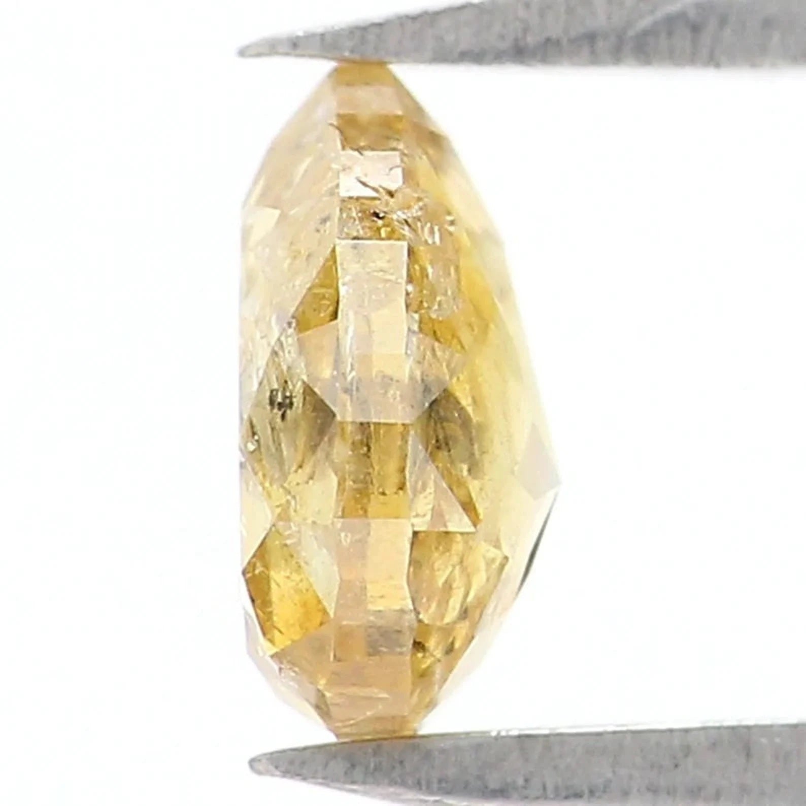 0.61 CT Natural Loose Pear Shape Diamond Yellow Color Pear Cut Diamond 6.00 MM Natural Loose Diamond Brown Color Pear Rose Cut Diamond NQ127
