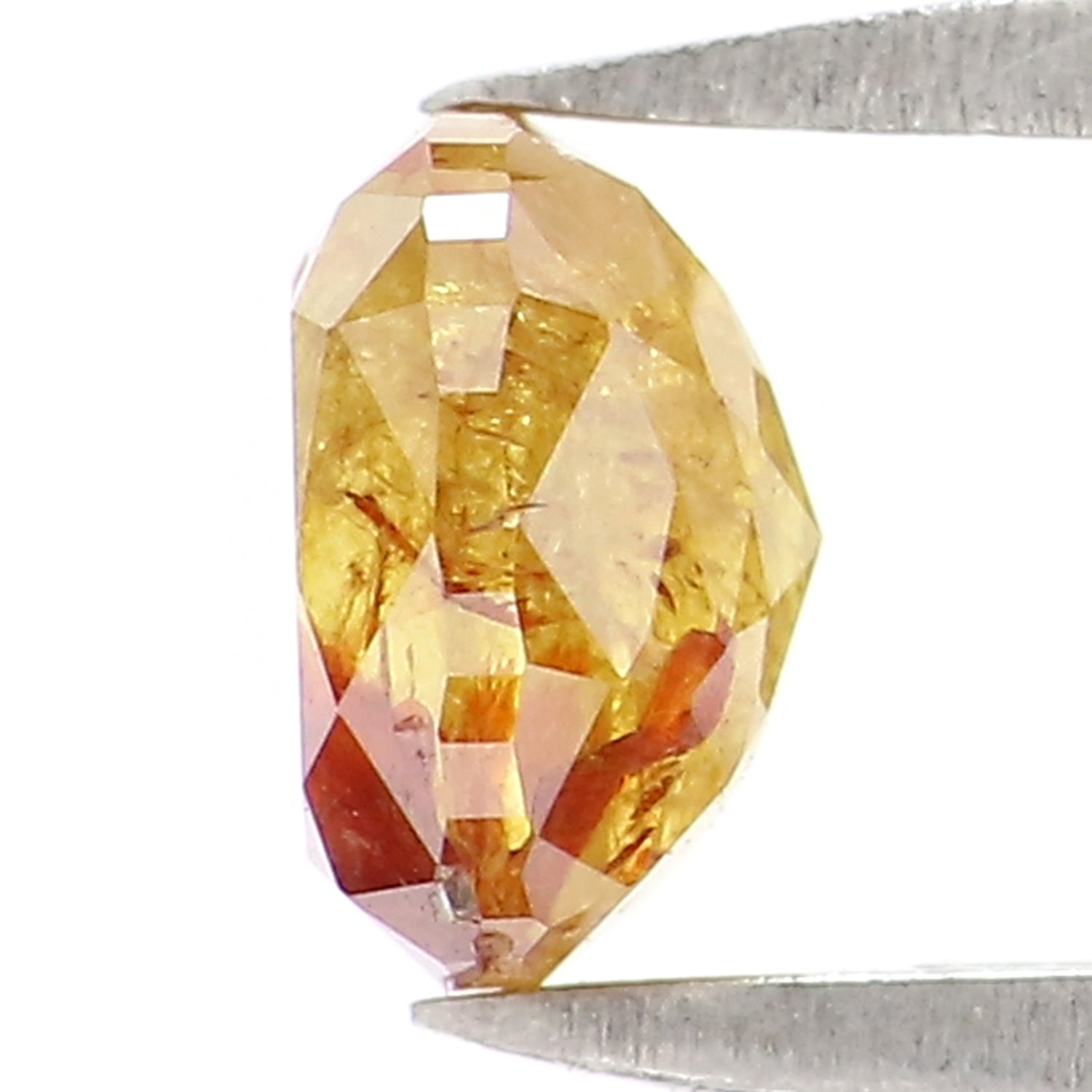 0.75 CT Natural Loose Cushion Shape Diamond Yellow Brown Color Cushion Cut Diamond 5.30 MM Natural Diamond Cushion Rose Cut Diamond QK2681