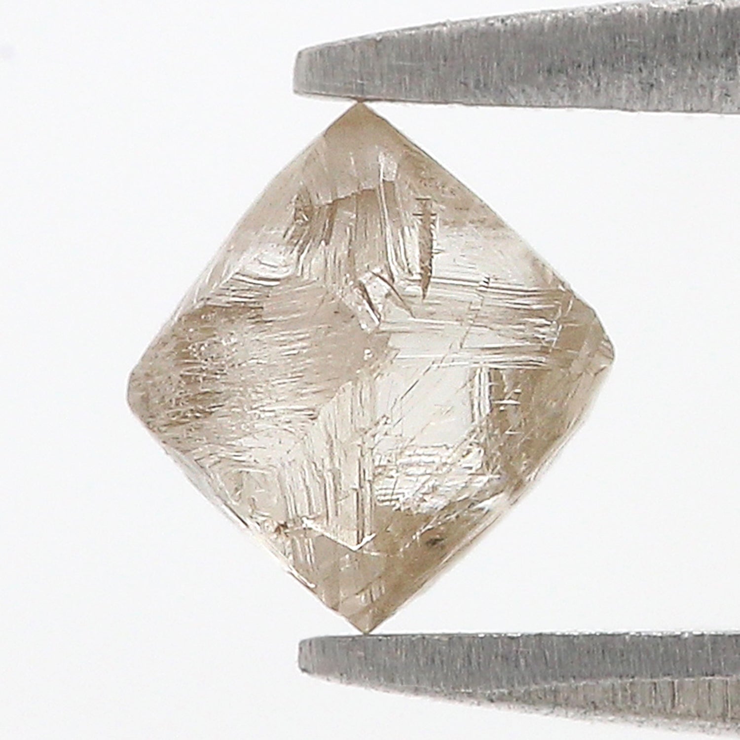 0.90 CT Natural Loose Rough Shape Diamond White-L Color Irregular Cut Diamond 6.05 MM Natural Loose White-L Color Rough UnCut Diamond L3540