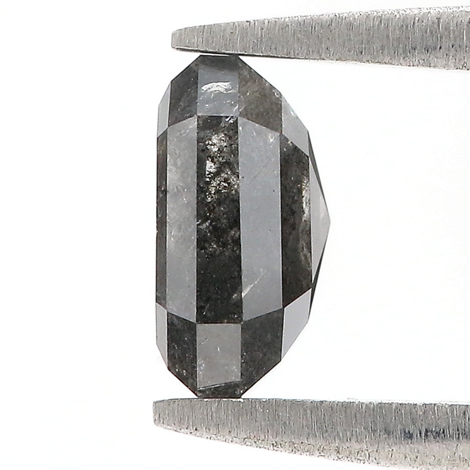 1.70 CT Natural Loose Emerald Cut Diamond Salt And Pepper Emerald Diamond 7.20 MM Natural Loose Black Grey Color Emerald Cut Diamond QL187