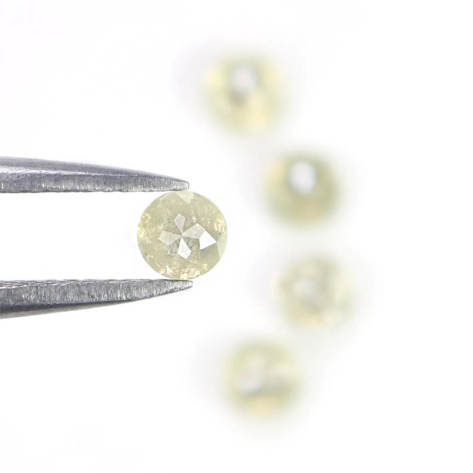 1.35 CT Natural Loose Round Shape Diamond Grey Color Round Diamond 3.50 MM Natural Loose Diamond Grey Color Round Rose Cut Diamond NQ7030