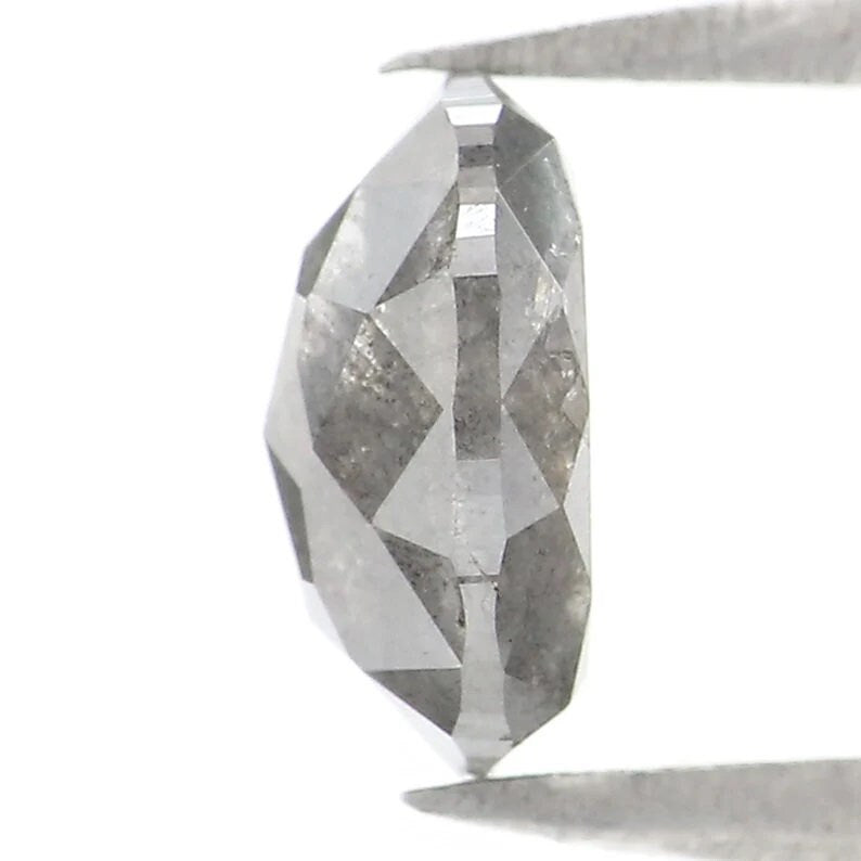 1.00 CT Natural Loose Oval Shape Diamond Salt And Pepper Oval Cut Diamond 6.90 MM Natural Loose Diamond Oval Shape Rose Cut Diamond NQ1349