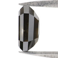 1.38 CT Natural Loose Emerald Diamond Black Color Emerald Diamond 7.00 MM Natural Loose Diamond Emerald Shape Diamond Emerald Cut QK2087