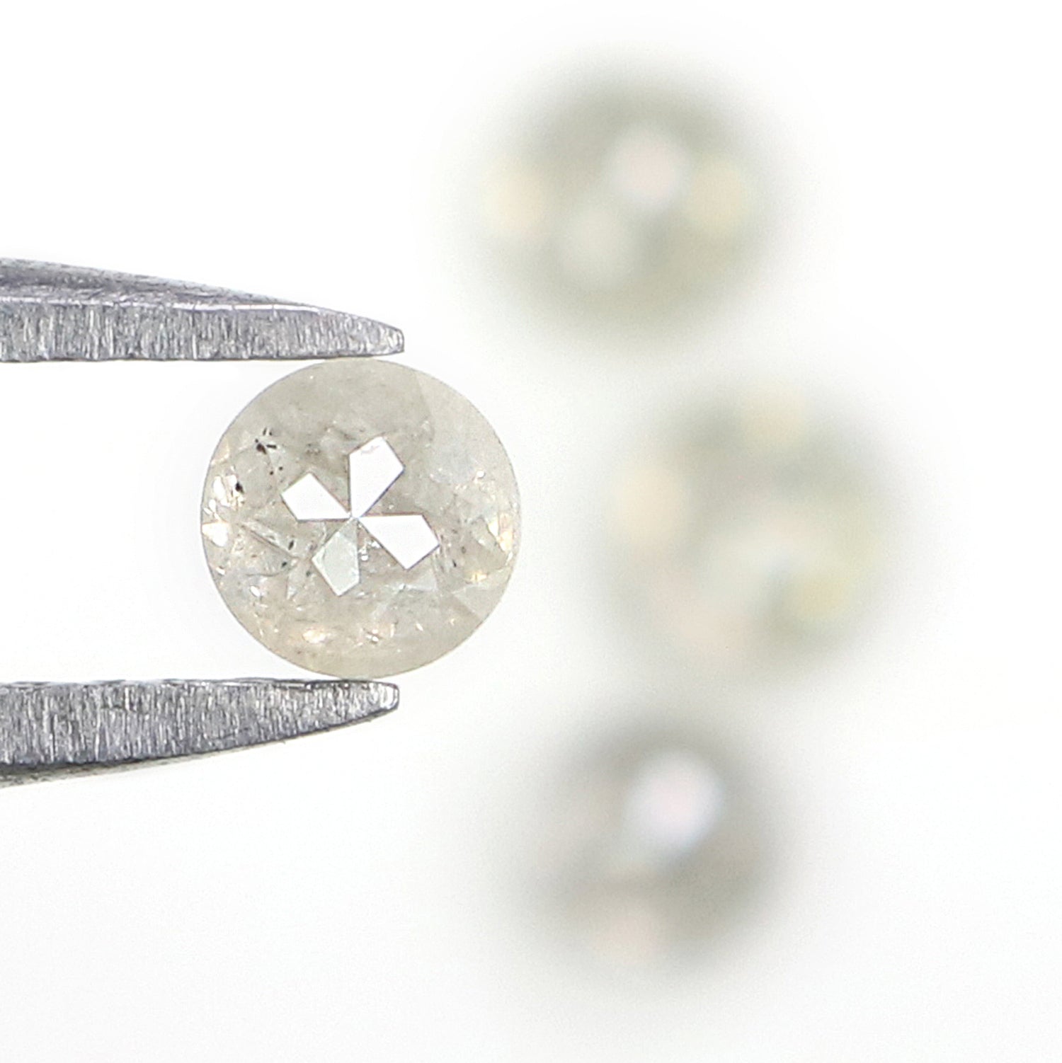 0.94 CT Natural Loose Round Rose Cut Diamond Grey Color Round Shape Diamond 3.30 MM Natural Loose Grey Color Round Rose Cut Diamond KR1036