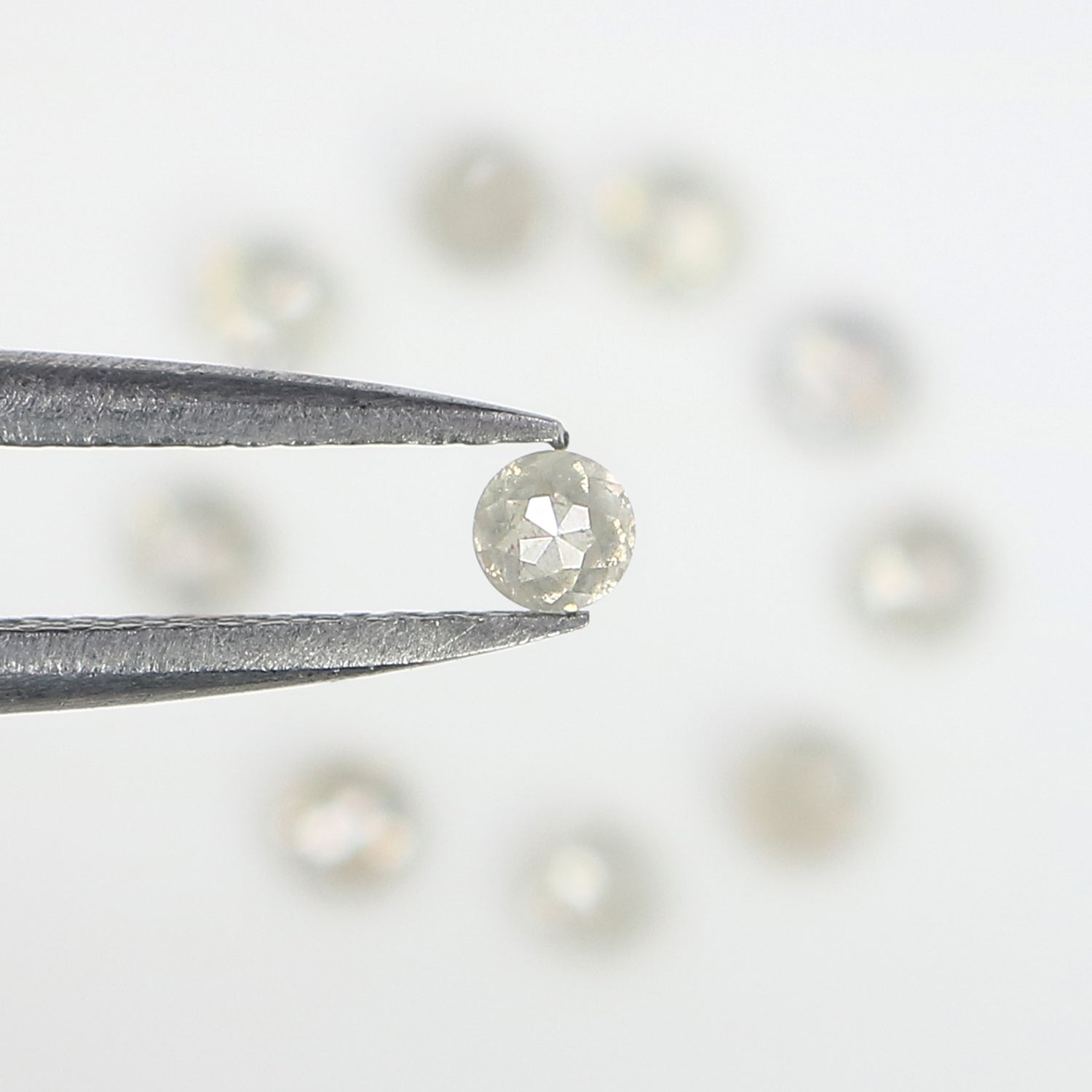 1.02 CT Natural Loose Round Rose Cut Diamond Grey Color Round Shape Diamond 2.55 MM Natural Loose Grey Color Round Rose Cut Diamond LQ3185