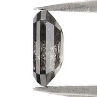Natural Loose Emerald Diamond, Salt And Pepper Emerald Diamond, Natural Loose Diamond, Emerald Cut Diamond, 0.84 CT Emerald Shape L2970