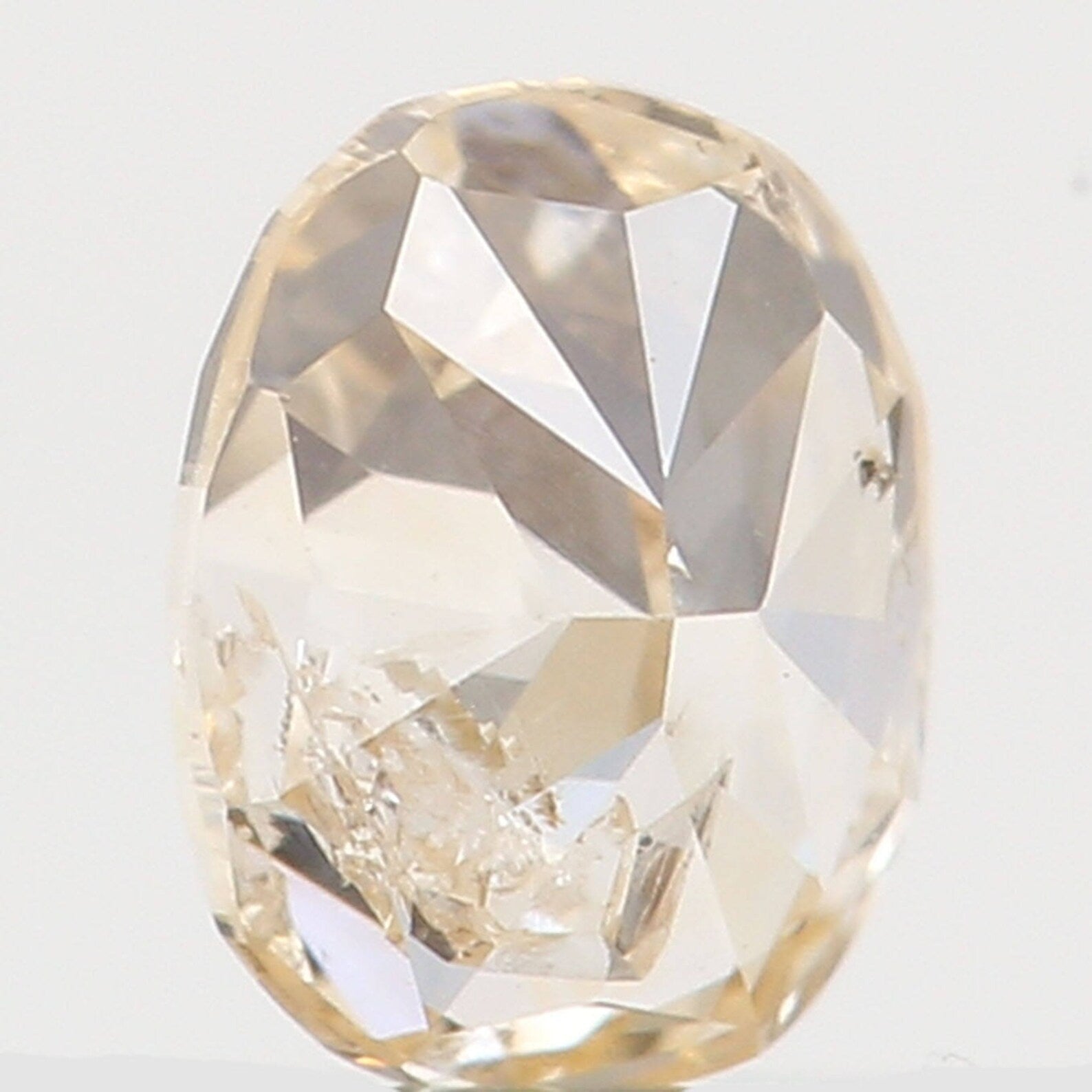 0.15 Ct Natural Loose Diamond Oval Orange Color I1 Clarity 3.60 MM N7443