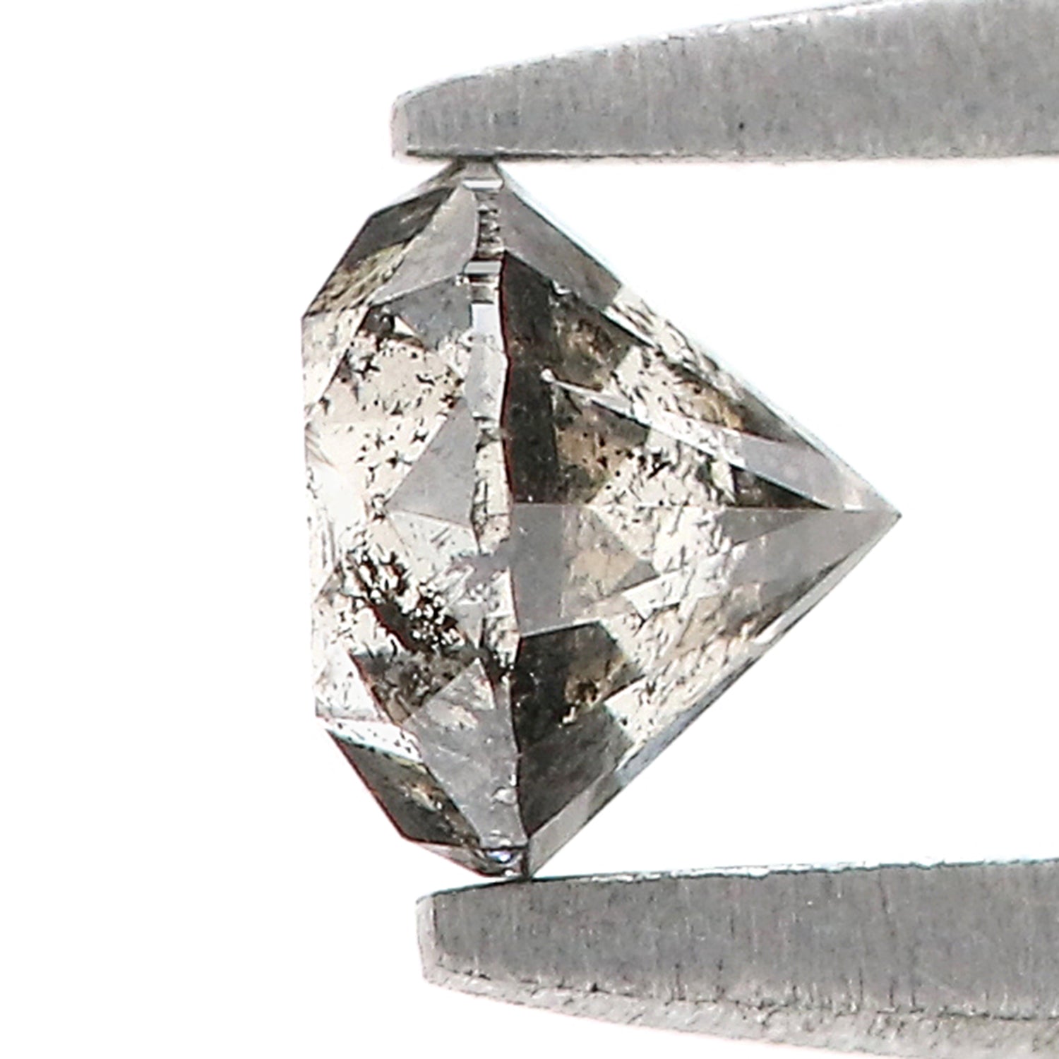 0.37 CT Natural Loose Round Shape Diamond Salt And Pepper Round Cut Diamond 4.10 MM Natural Loose Diamond Round Brilliant Cut Diamond LQ5065