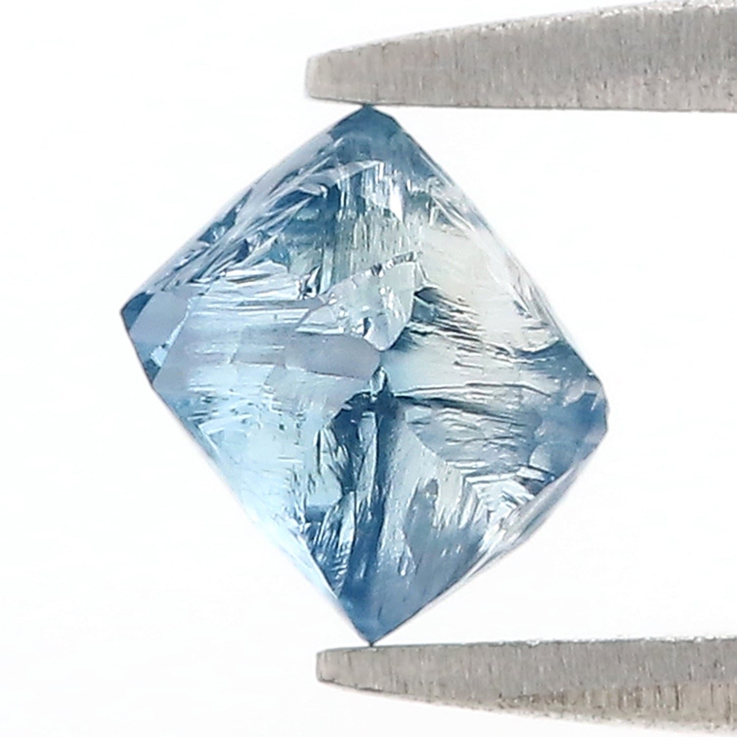 1.08 CT Natural Loose Rough Shape Diamond Blue Color Rough Cut Diamond 6.35 MM Natural Loose Blue Diamond Rough Irregular Cut Diamond L3555