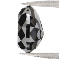 Natural Loose Pear Diamond, Pear Cut Black Color Diamond, Natural Loose Diamond, Rose Cut Diamond, Rose Cut Pear 3.03 CT Pear Shape L2905