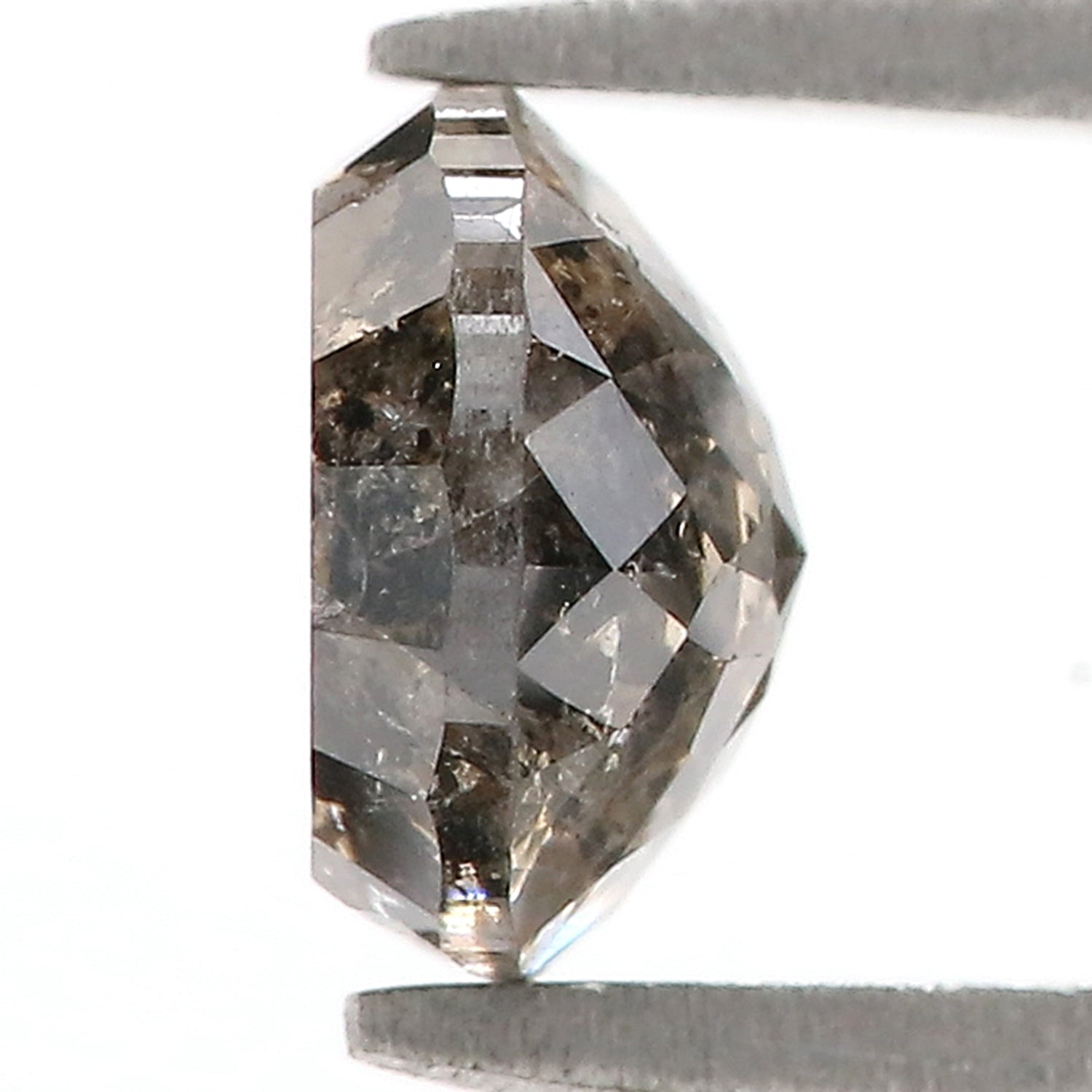 1.60 CT Natural Loose Round Rose Cut Diamond Salt And Pepper Round Diamond 7.05 MM Natural Loose Brown Color Round Rose Cut Diamond QL9058
