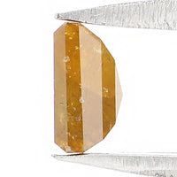 Natural Loose Princess Diamond, Yellow Color Diamond, Natural Loose Diamond, Princess Rose Cut Diamond, 0.61 CT Princess Shape Diamond L6755