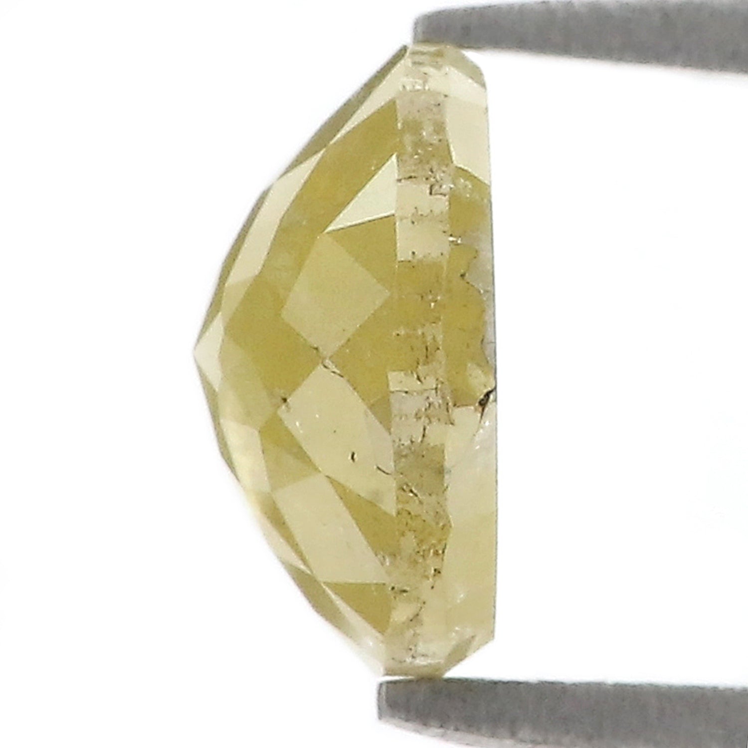2.01 CT Natural Loose Round Rose Cut Diamond Yellow Color Round Shape Diamond 7.90 MM Natural Yellow Diamond Round Rose Cut Diamond LQ1562