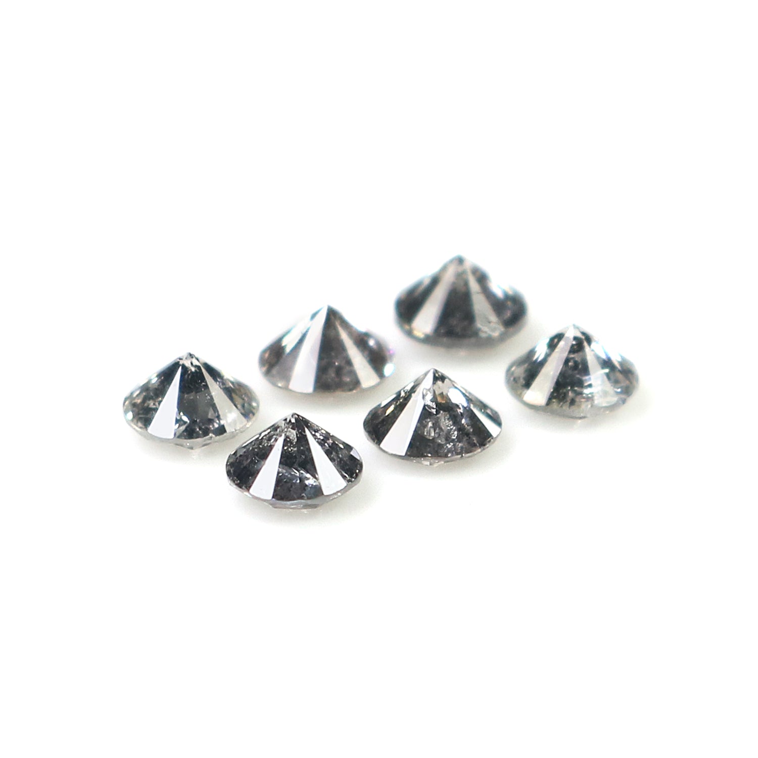 0.81 CT Natural Loose Round Shape Diamond Salt And Pepper Round Cut Diamond 3.20 MM Natural Loose Diamond Round Brilliant Cut Diamond QL1386