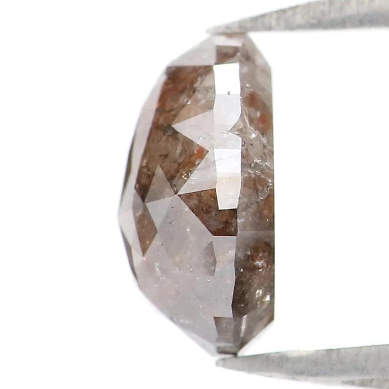 1.12 CT Natural Loose Pear Shape Diamond Brown Color Pear Diamond 6.90 MM Natural Loose Diamond Brown Color Pear Rose Cut Diamond NQ9963