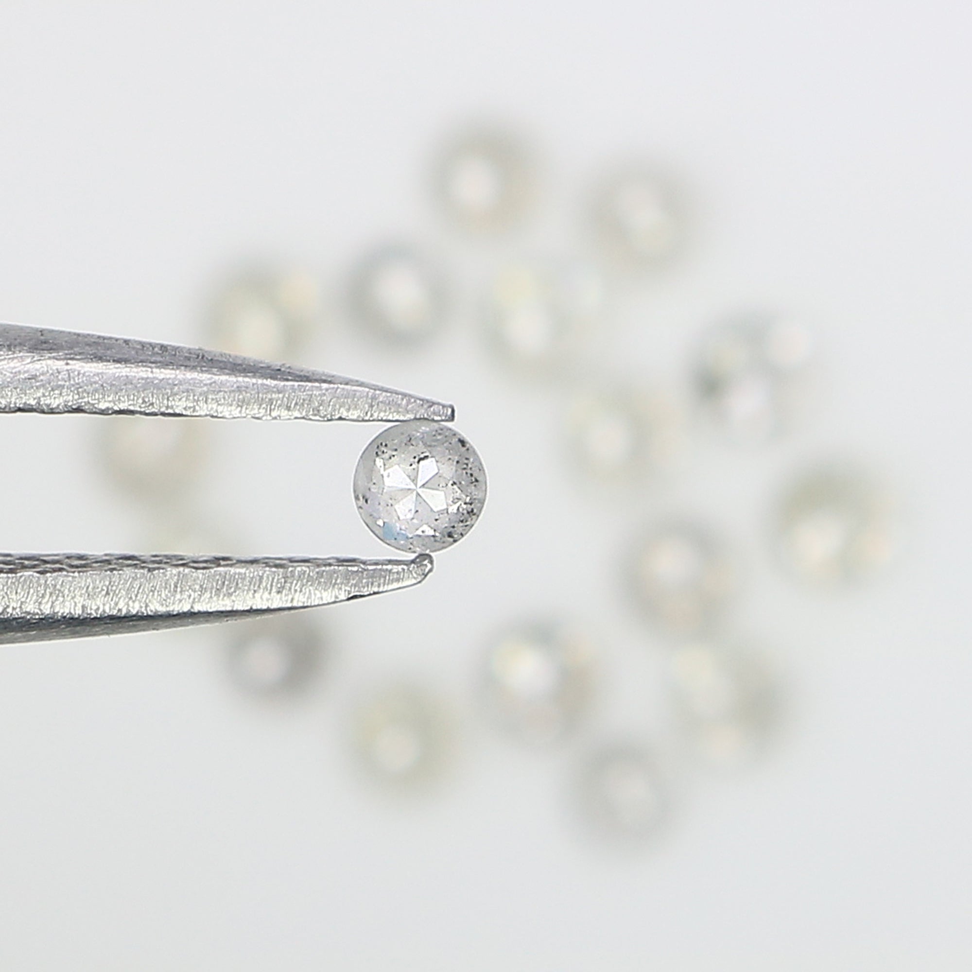 1.04 CT Natural Loose Round Rose Cut Diamond Grey Color Round Shape Diamond 2.35 MM Natural Loose Grey Color Round Rose Cut Diamond LQ3184