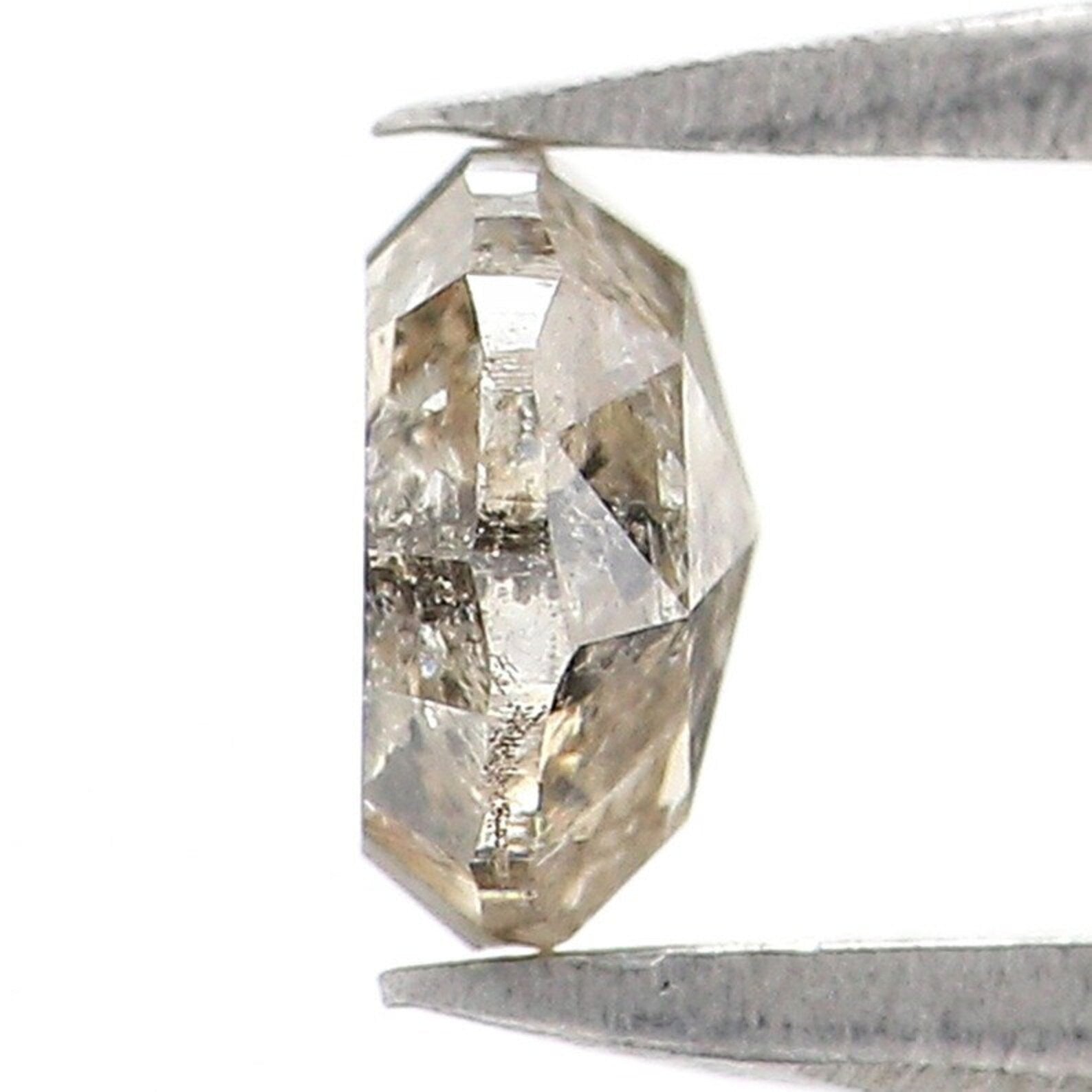 0.52 CT Natural Loose Round Shape Diamond Salt And Pepper Round Cut Diamond 4.90 MM Natural Diamond Black Grey Color Round Rose Cut NQ905