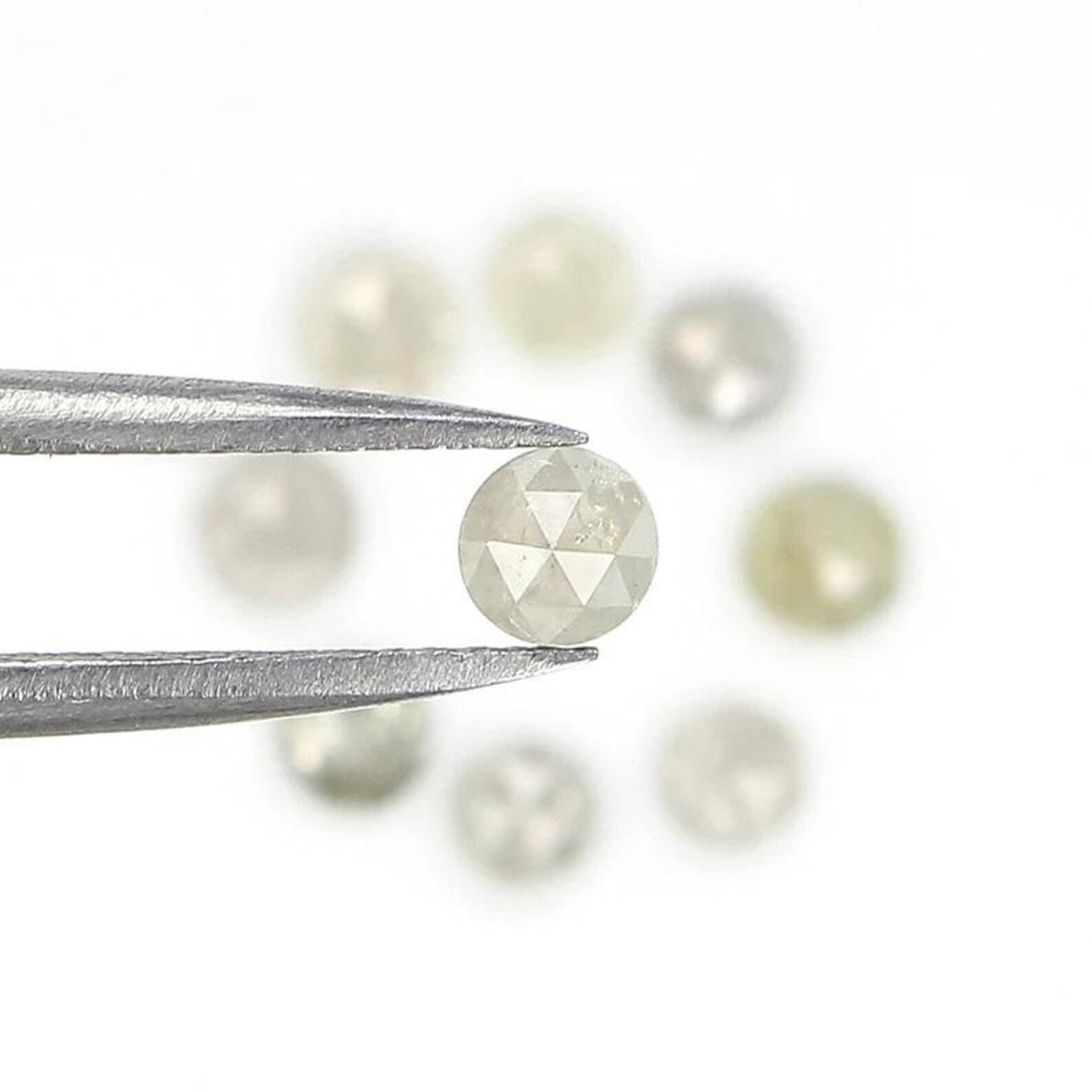 1.32 CT Natural Loose Round Shape Diamond Grey Color Round Diamond 3.10 MM Natural Loose Diamond Grey Color Round Rose Cut Diamond NQ2456