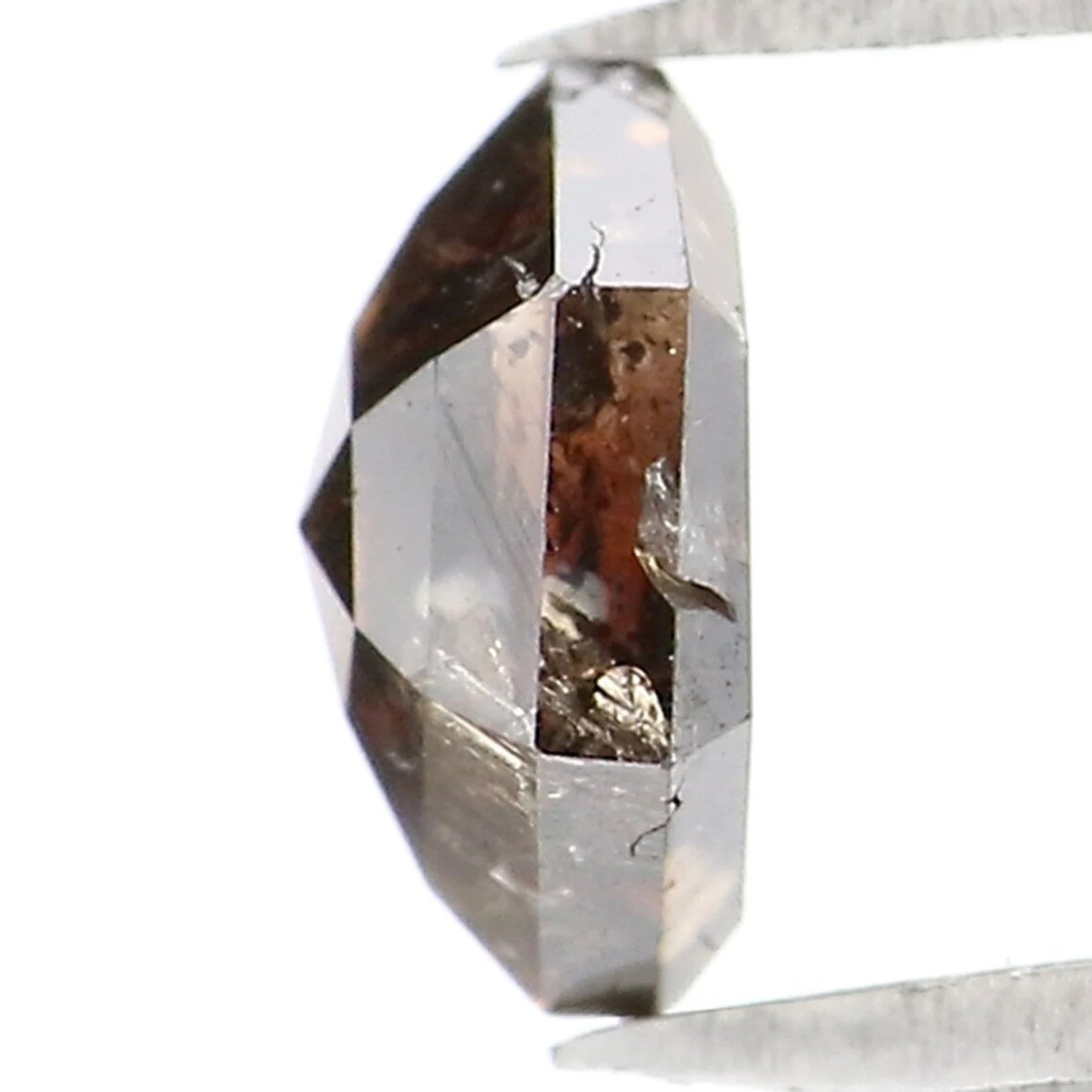 0.75 CT Natural Loose Hexagon Shape Diamond Brown Color Hexagon Diamond 5.30 MM Natural Loose Brown Hexagon Shape Rose Cut Diamond NQ8112
