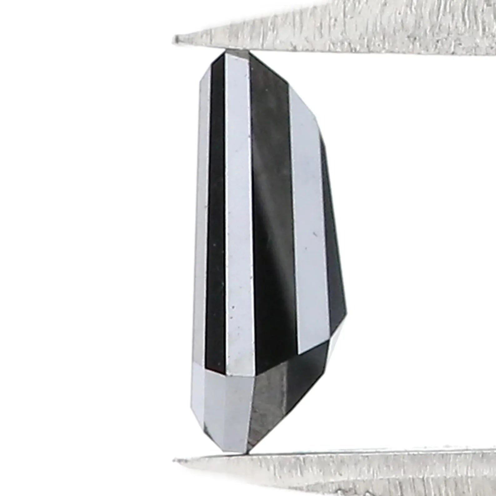 0.97 Ct Natural Loose Coffin Shape Diamond Black Color Coffin Shape Diamond 7.55 MM Natural Loose Diamond Coffin Rose Cut Diamond NQ2557