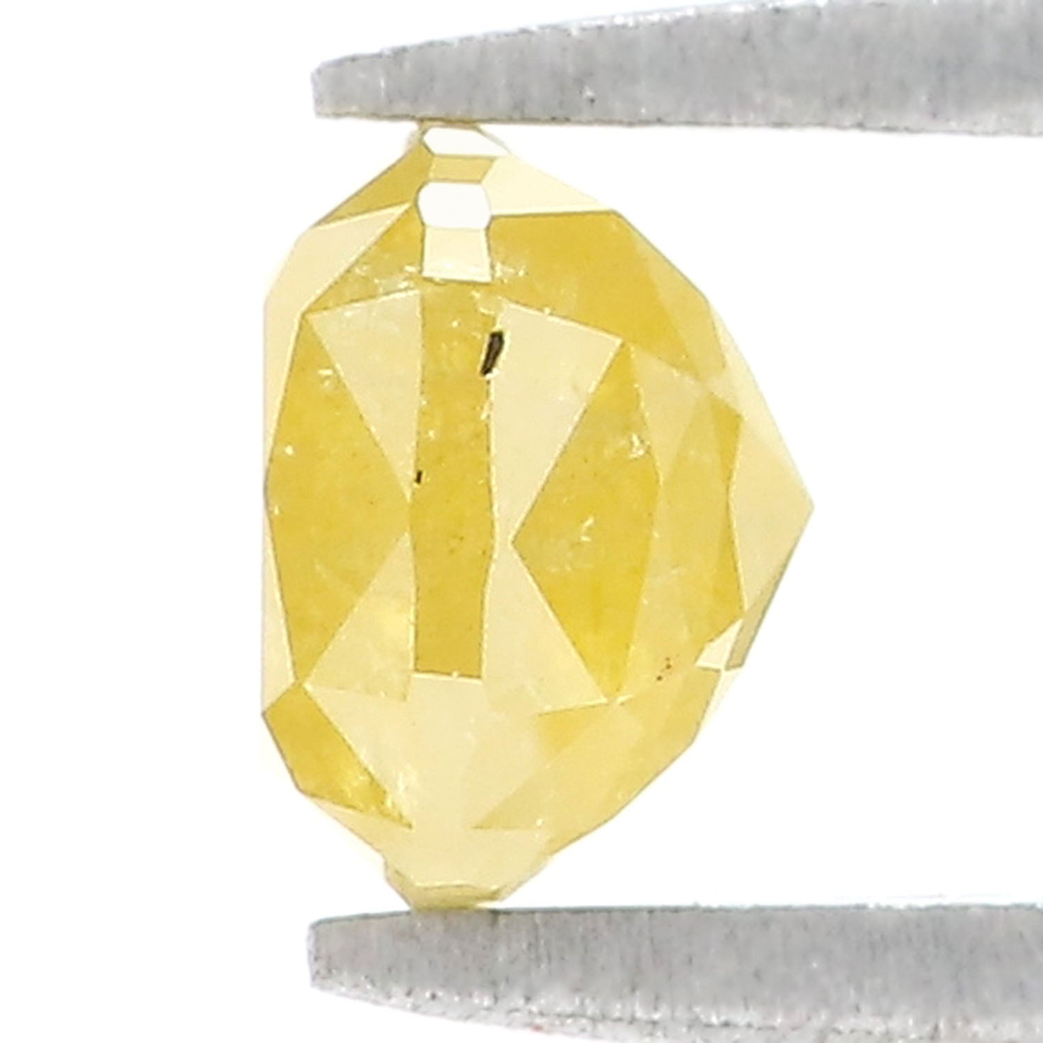 1.35 CT Natural Loose Cushion Shape Diamond Yellow Color Cushion Cut Diamond 5.95 MM Natural Yellow Color Cushion Rose Cut Diamond LQ2146