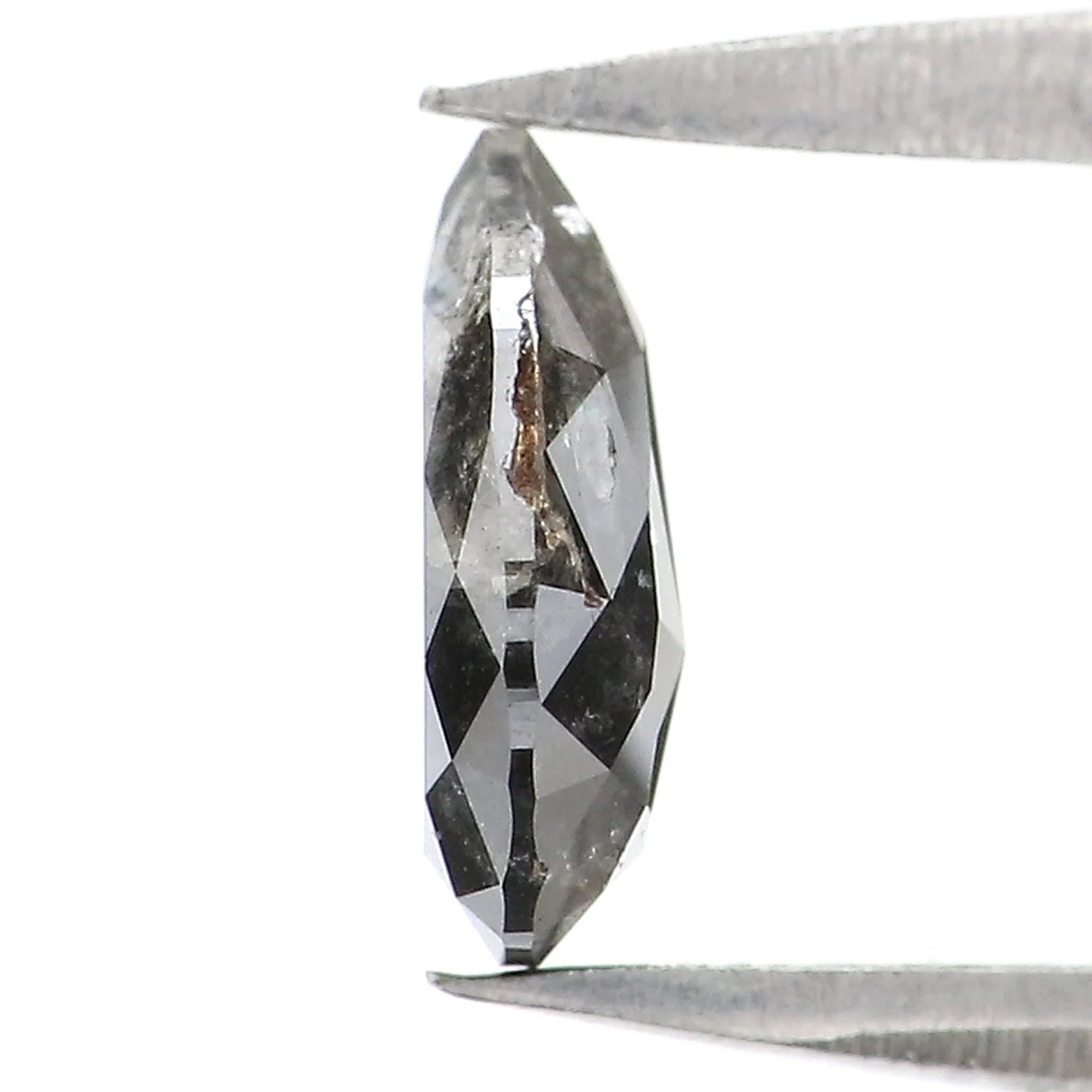0.58 CT Natural Loose Pear Diamond Salt And Pepper Pear Diamond Natural Loose Diamond 6.80 MM Pear Rose Cut Diamond Pear Cut Diamond NQ2484