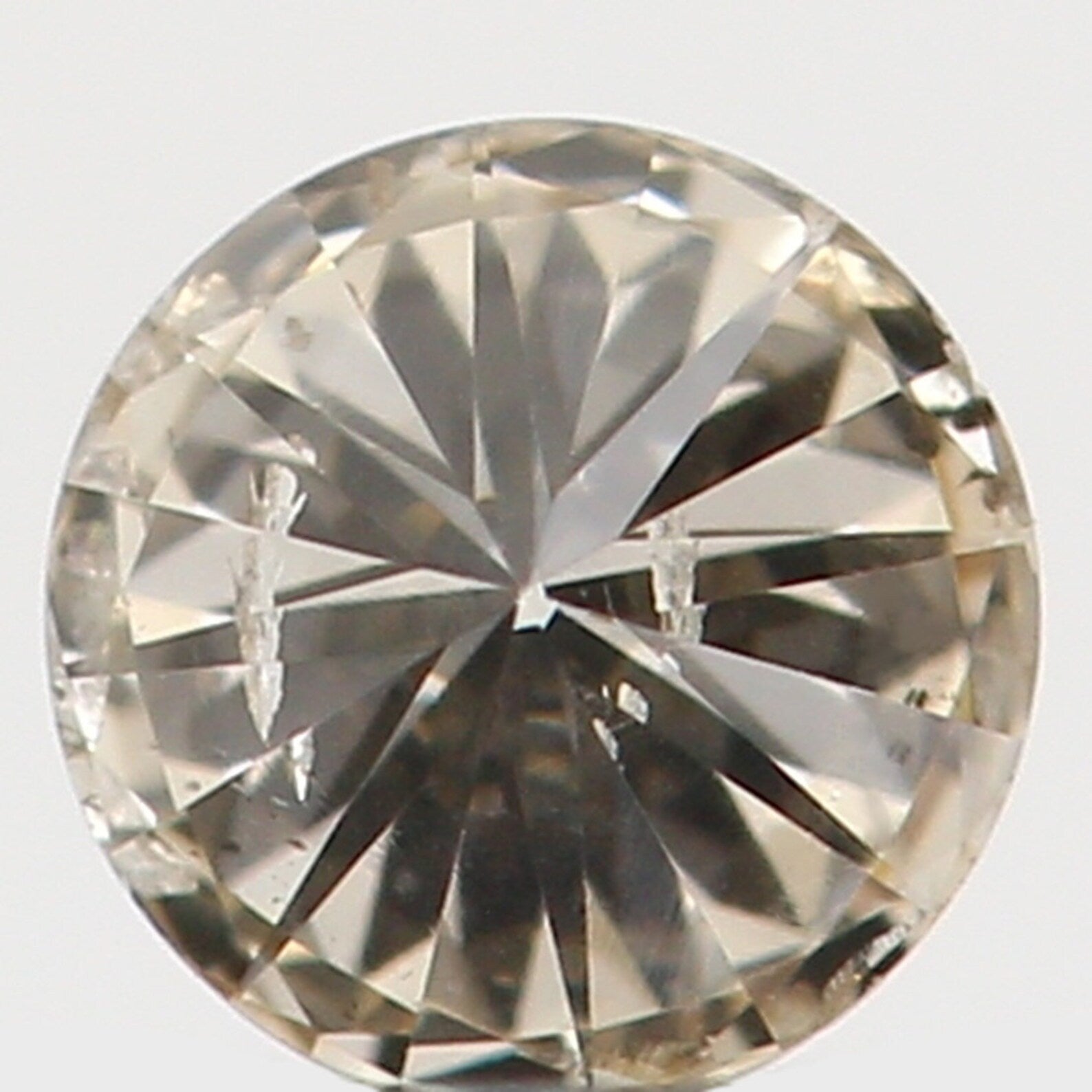 0.09 Ct Natural Loose Diamond Round Brown Color I1 Clarity 2.80 MM N7362