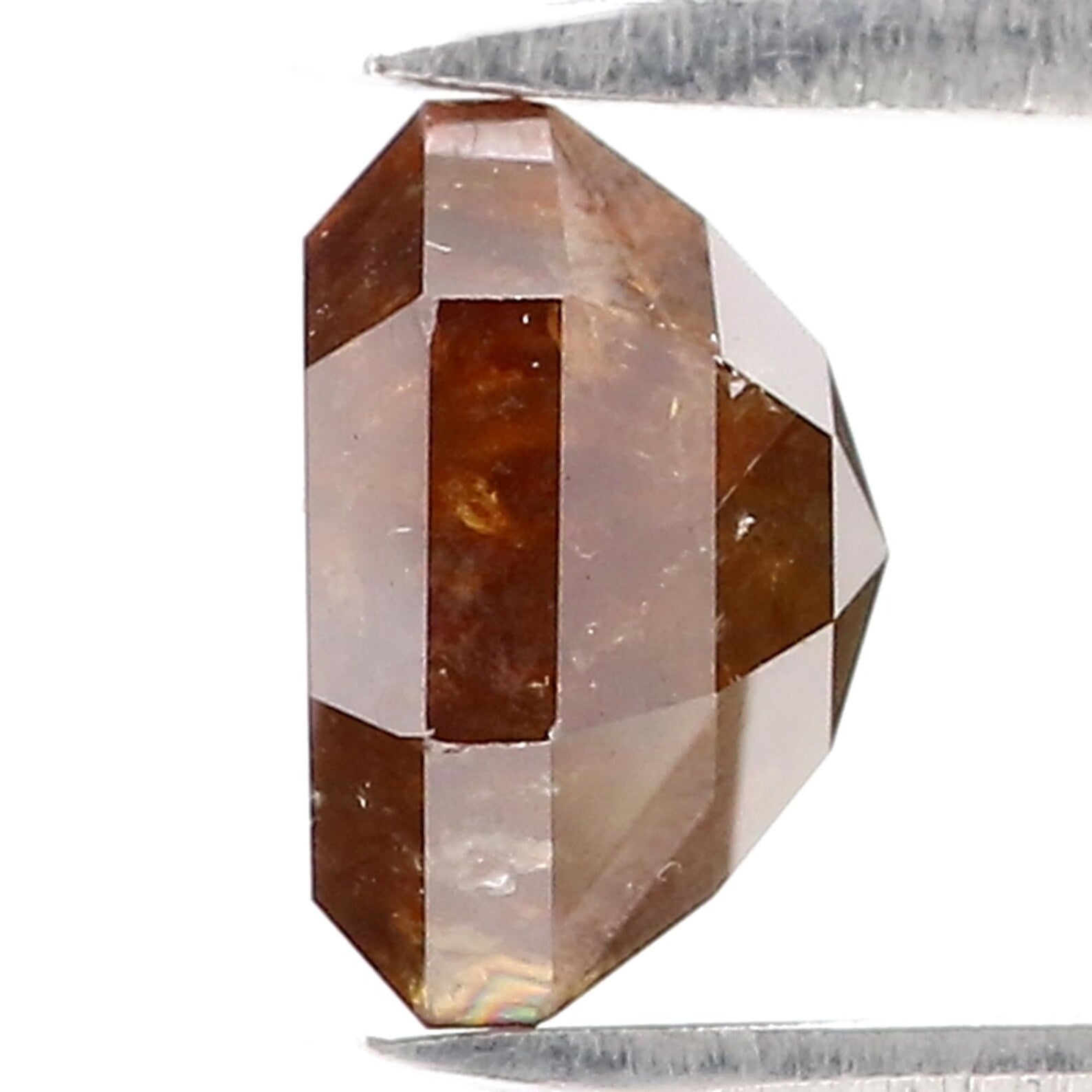 2.26 CT Natural Loose Hexagon Shape Diamond Dark Brown Color Hexagon Cut Diamond 6.90 MM Natural Loose Hexagon Shape Rose Cut Diamond QN9237