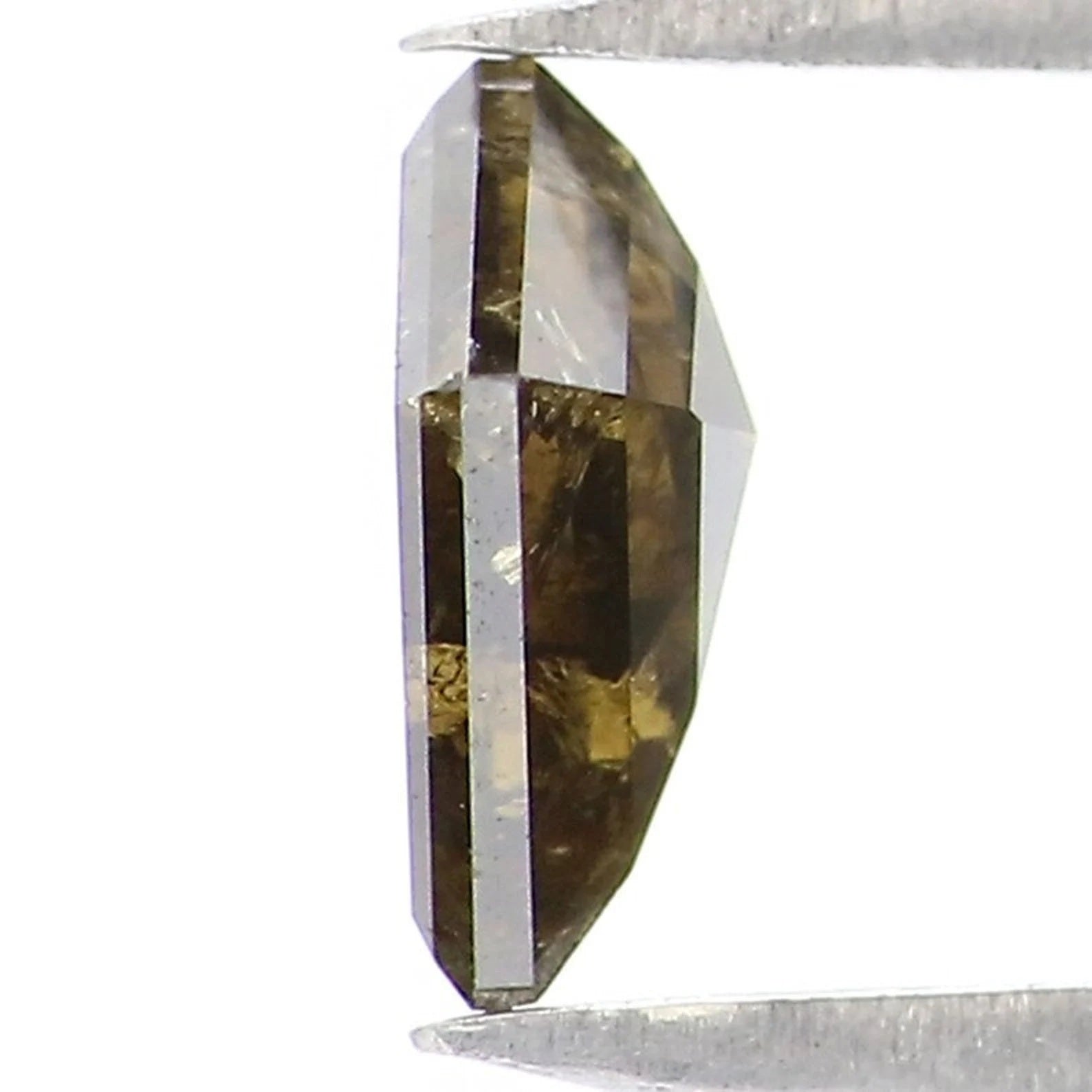 0.45 Ct Natural Loose Kite Diamond Yellow Green Color Kite Diamond 6.35 MM Natural Loose Diamond Green Color Kite Rose Cut Diamond NQ1974