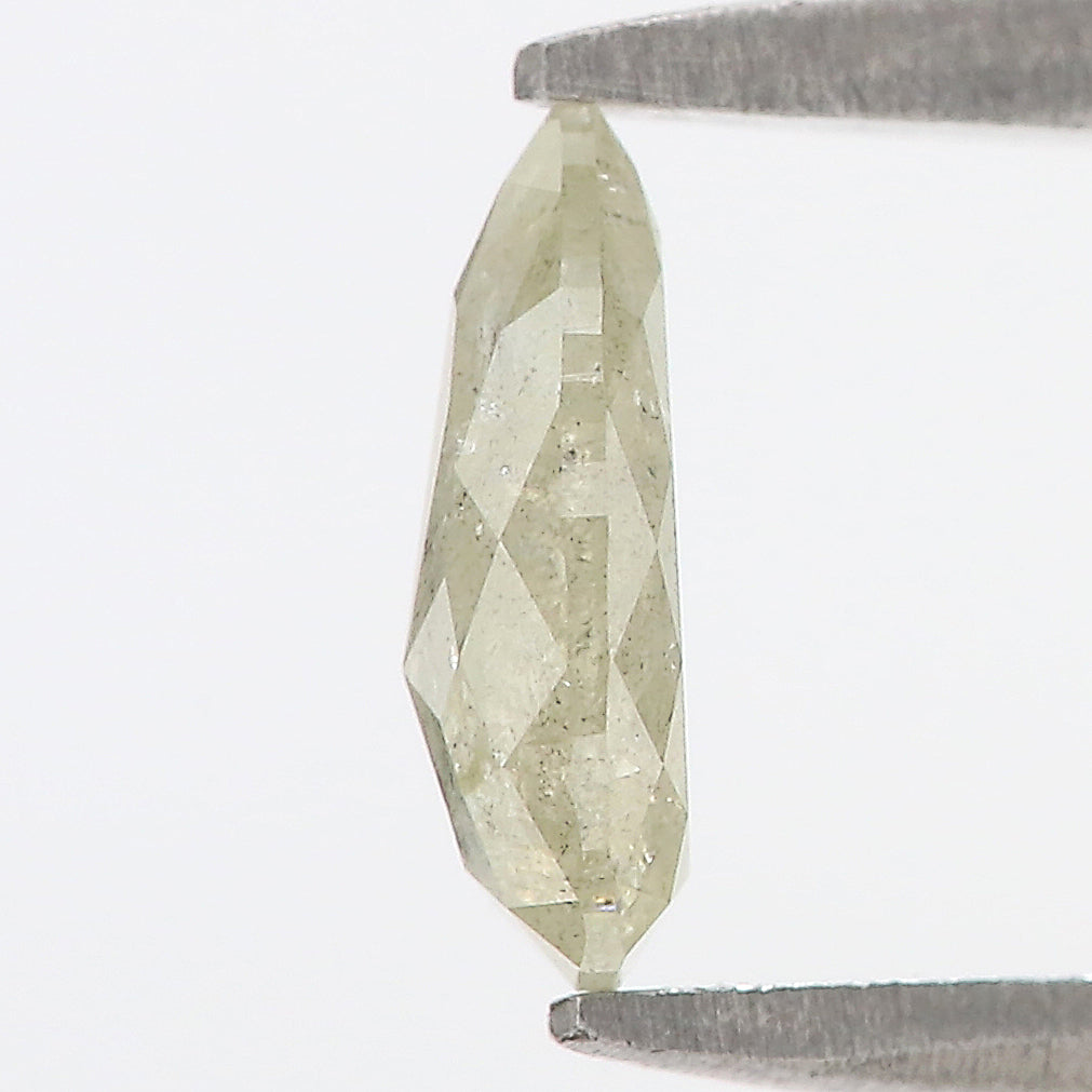 0.69 CT Natural Loose Pear Shape Diamond Salt And Pepper Pear Cut Diamond 7.55 MM Natural Grey Color Diamond Pear Rose Cut Diamond N2620