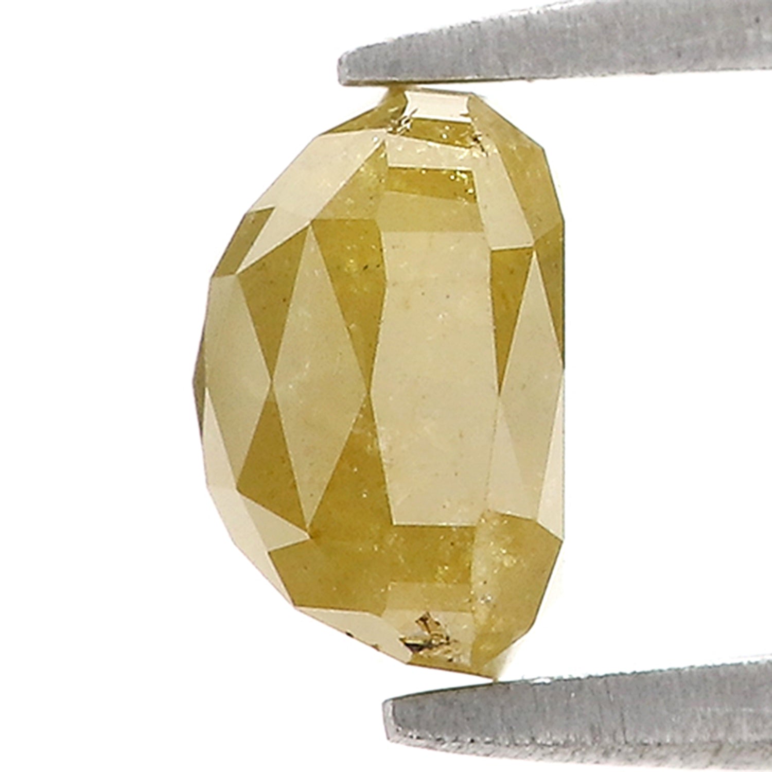 2.27 CT Natural Loose Cushion Shape Diamond Yellow Color Cushion Diamond 7.00 MM Natural Loose Yellow Color Cushion Rose Cut Diamond LQ5005