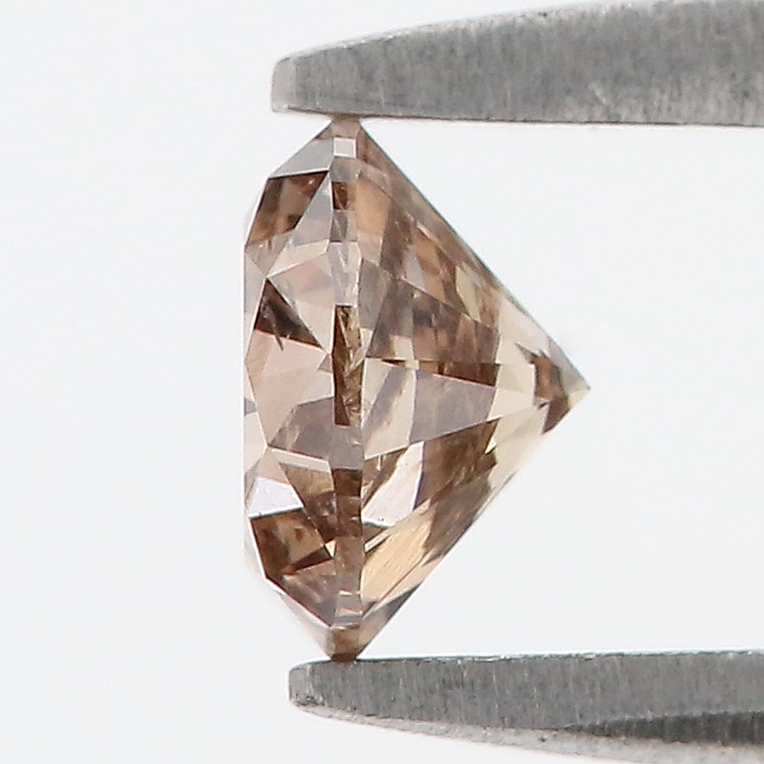0.48 Ct Natural Loose Round Shape Diamond Brown Color Round Cut Diamond 4.85 MM Natural Brown Diamond Round Brilliant Cut Diamond LQ775