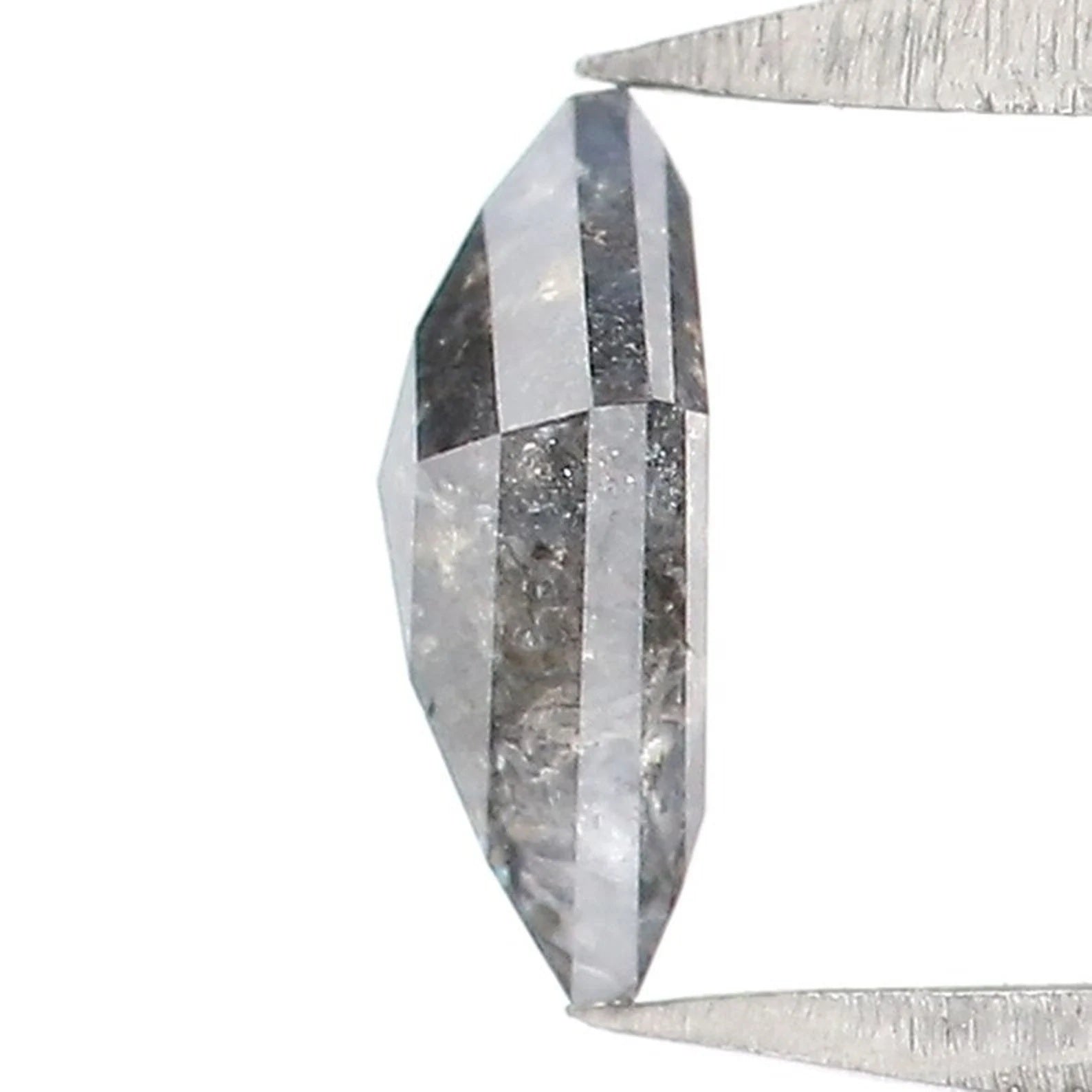 0.34 Ct Natural Loose Kite Shape Diamond Salt And Pepper Kite Cut Diamond 6.30 MM Natural Black Grey Color Kite Rose Cut Diamond NQ2141