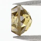 Natural Loose Round Diamond, Yellow Color Rose Cut Diamond, Natural Loose Diamond, Round Rose Cut Diamond, 0.57 CT Round Shape Diamond L916