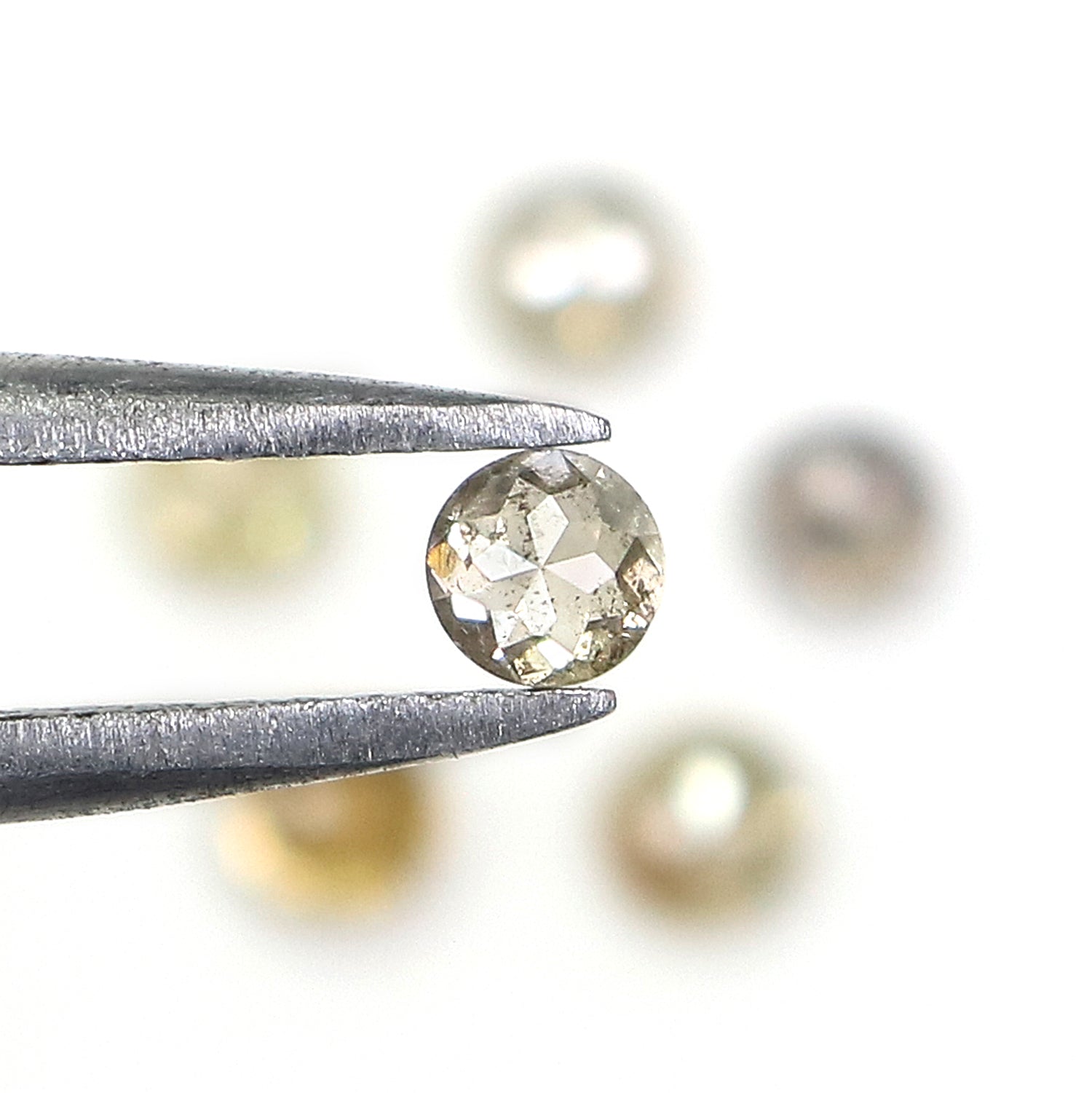 1.03 CT Natural Loose Round Rose Cut Diamond Grey Color Round Shape Diamond 2.90 MM Natural Loose Grey Color Round Rose Cut Diamond KQ167