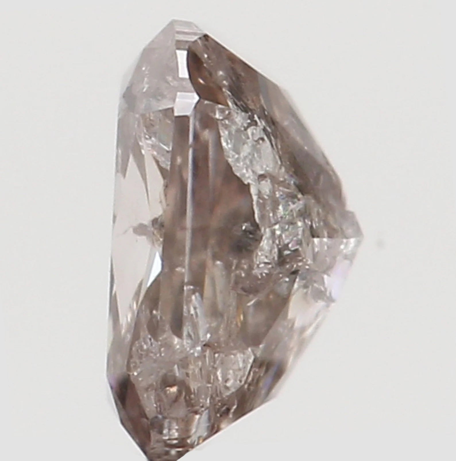 0.18 Ct Natural Loose Cushion Shape Diamond Brown Pink Color Cushion Cut Diamond 3.60 MM Natural Loose Cushion Brilliant Cut Diamond N8159