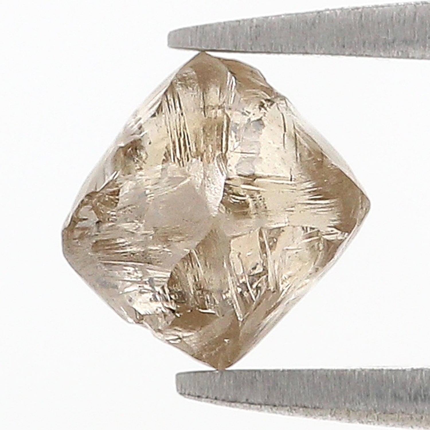 1.80 CT Natural Loose Rough Shape Diamond Brown Color Irregular Cut Diamond 7.20 MM Natural Loose Brown Color Rough UnCut Diamond L3532
