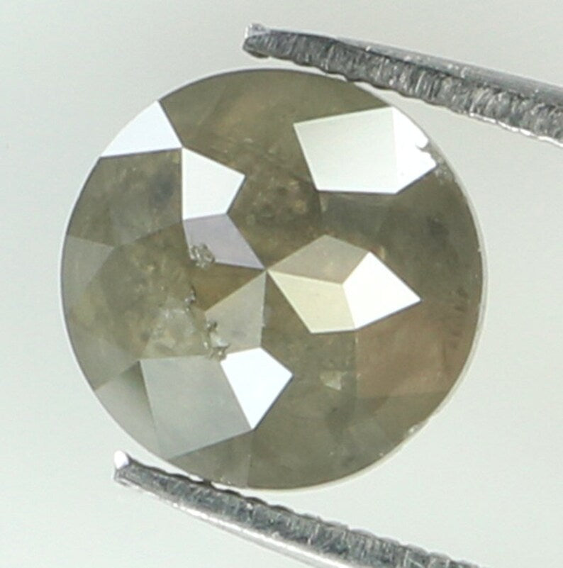 0.79 Ct Natural Loose Round Rose Cut Diamond Grey Color Round Cut Diamond 5.50 MM Natural Loose Diamond Round Shape Rose Cut Diamond N8607