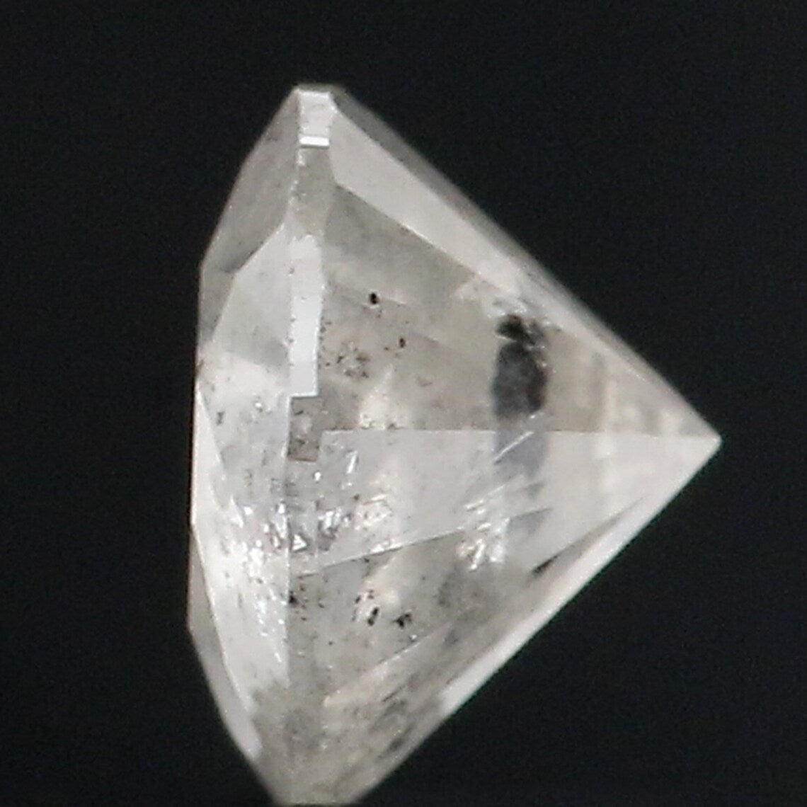 0.81 Ct Natural Loose Diamond Round Milky Grey Color 5.75 MM N487