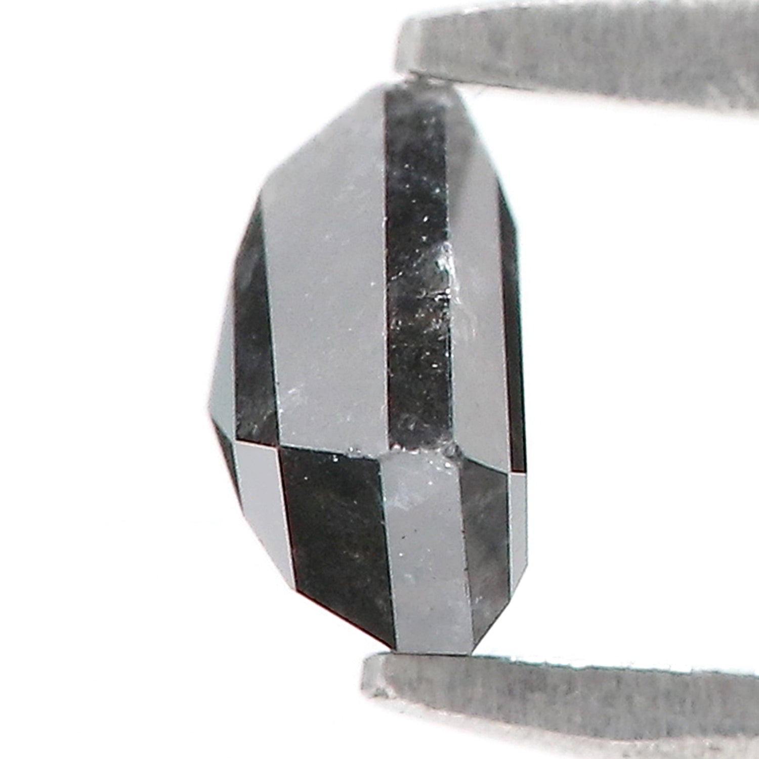 0.63 Ct Natural Loose Shield Shape Diamond Salt And Pepper Shield Cut Diamond 4.80 MM Natural Black Color Shield Rose Cut Diamond LQ1020