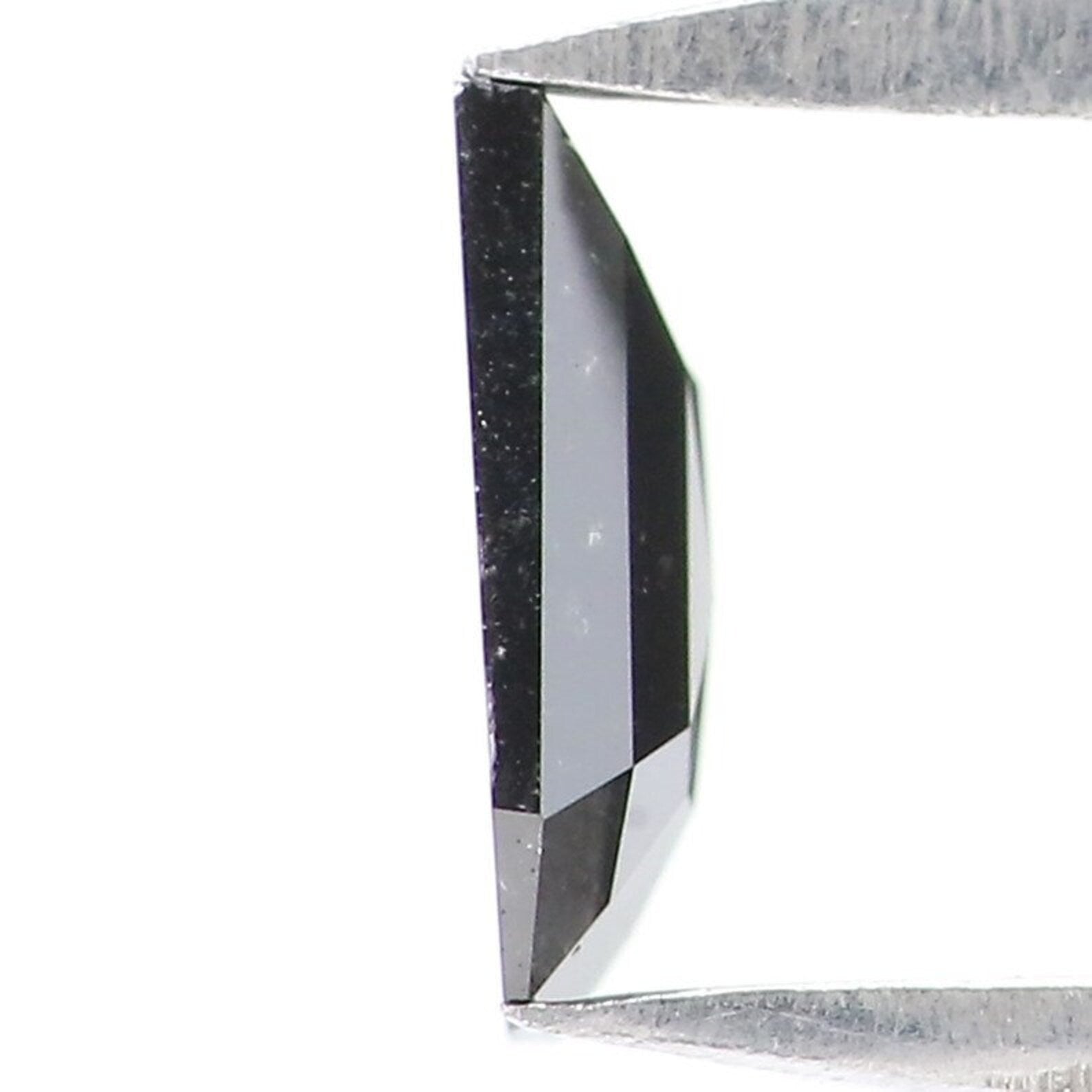 0.38 CT Natural Loose Coffin Shape Diamond Black Color Coffin Cut Diamond 5.90 MM Natural Loose Diamond Coffin Shape Rose Cut Diamond NQ8603