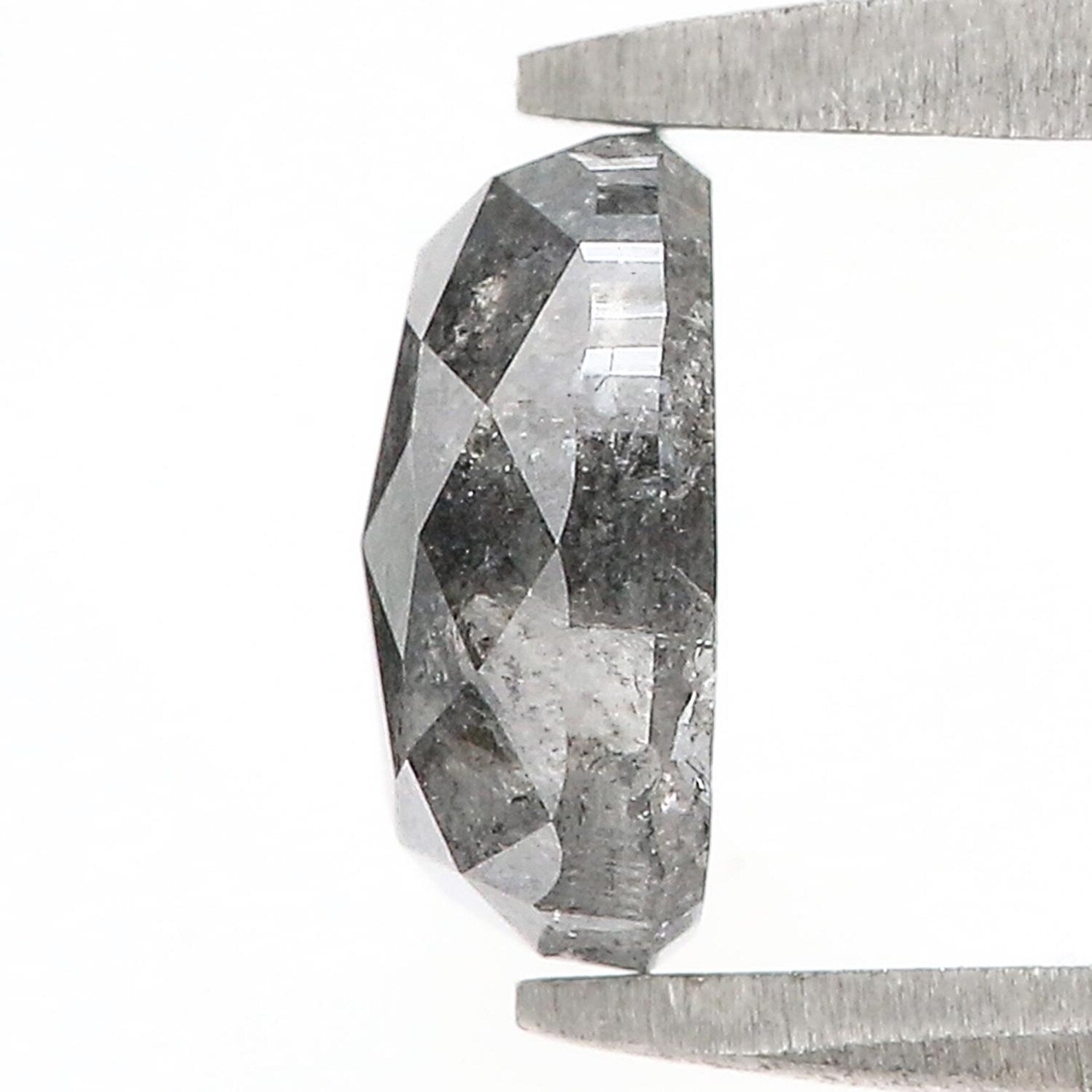 1.00 CT Natural Loose Oval Shape Diamond Salt And Pepper Oval Cut Diamond 6.85 MM Natural Loose Diamond Oval Shape Rose Cut Diamond QN1207