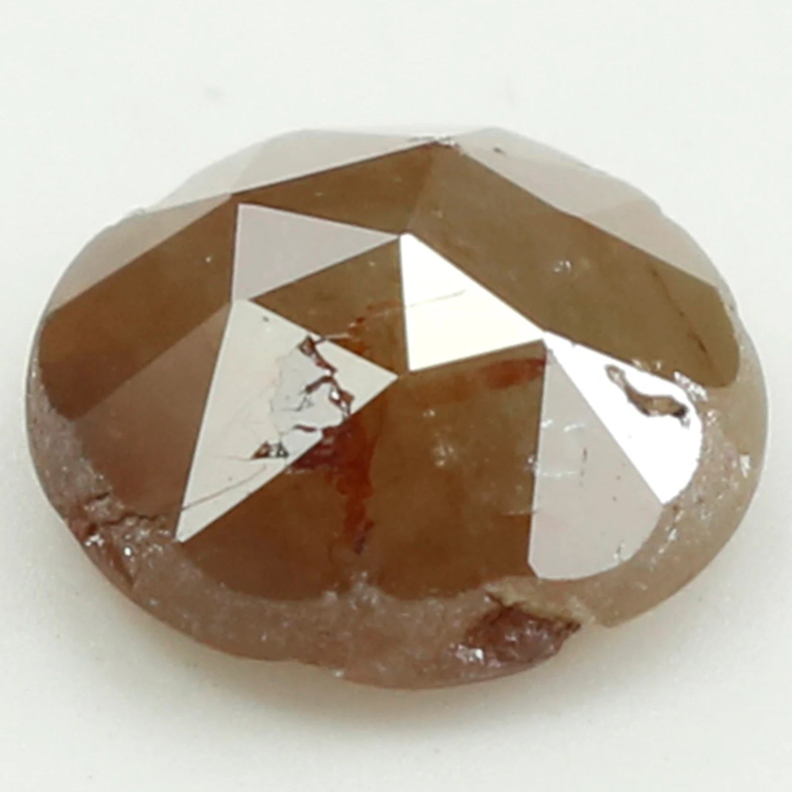 0.77 Ct Natural Loose Round Rose Cut Diamond Brown Rose Cut Diamond 6.00 MM Natural Loose Diamond Brown Color Round Rose Cut Diamond N7954