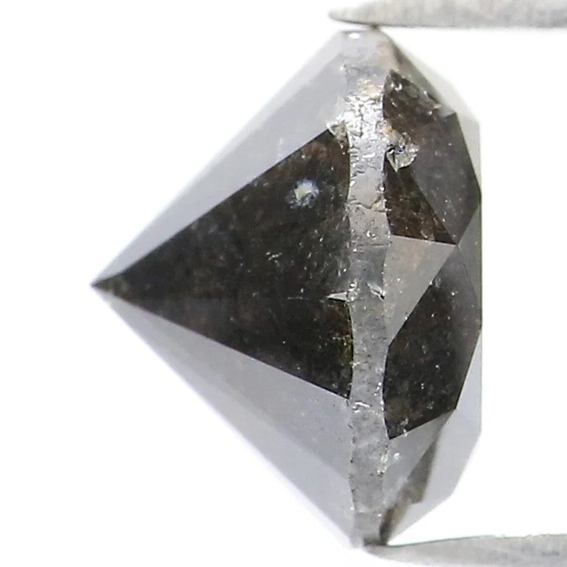 1.83 CT Natural Loose Round Cut Diamond Black Color Diamond 7.15 MM Natural Loose Diamond Black Color Round Brilliant Cut Diamond NQ488