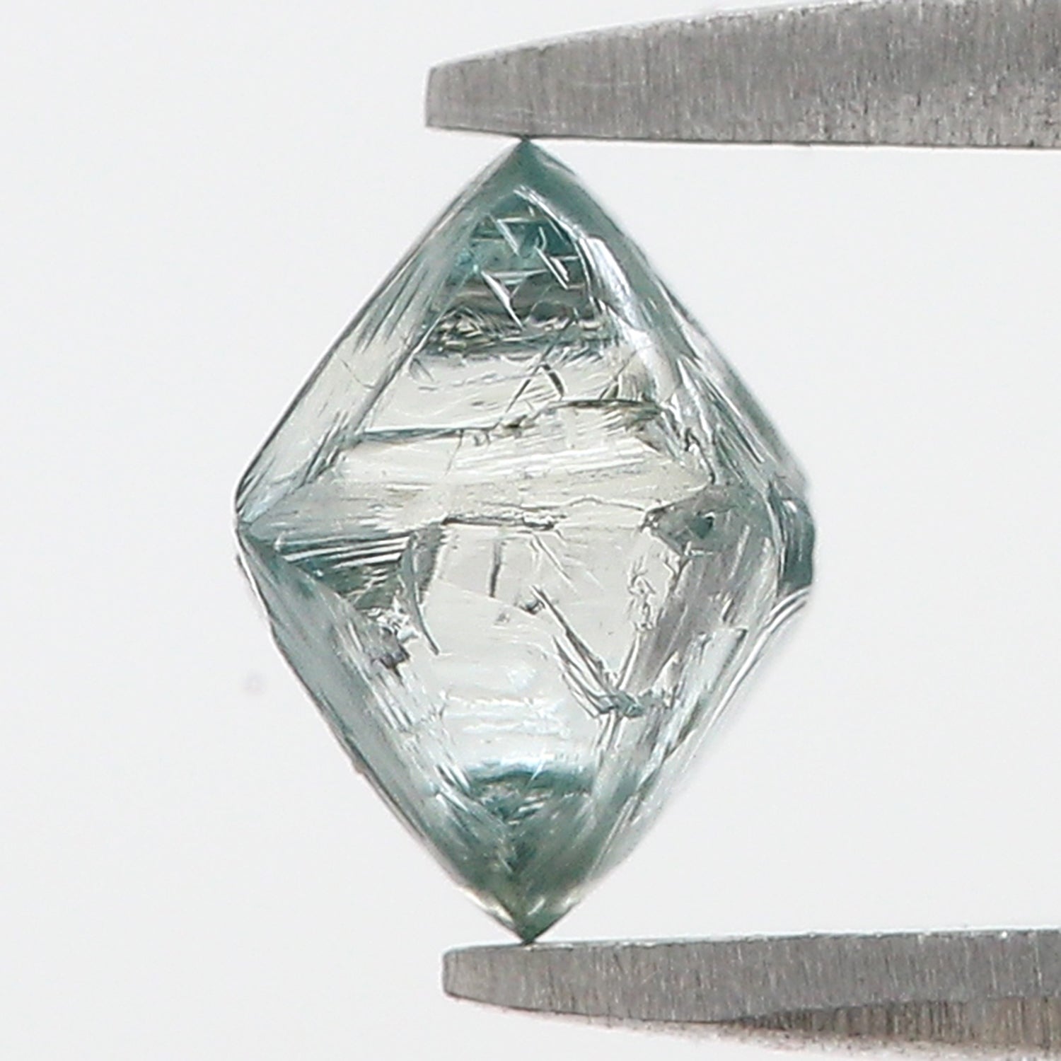 1.06 CT Natural Loose Rough Shape Diamond Blue Color Rough Uncut Diamond 6.40 MM Natural Loose Blue Color Rough Irregular Cut Diamond N2624