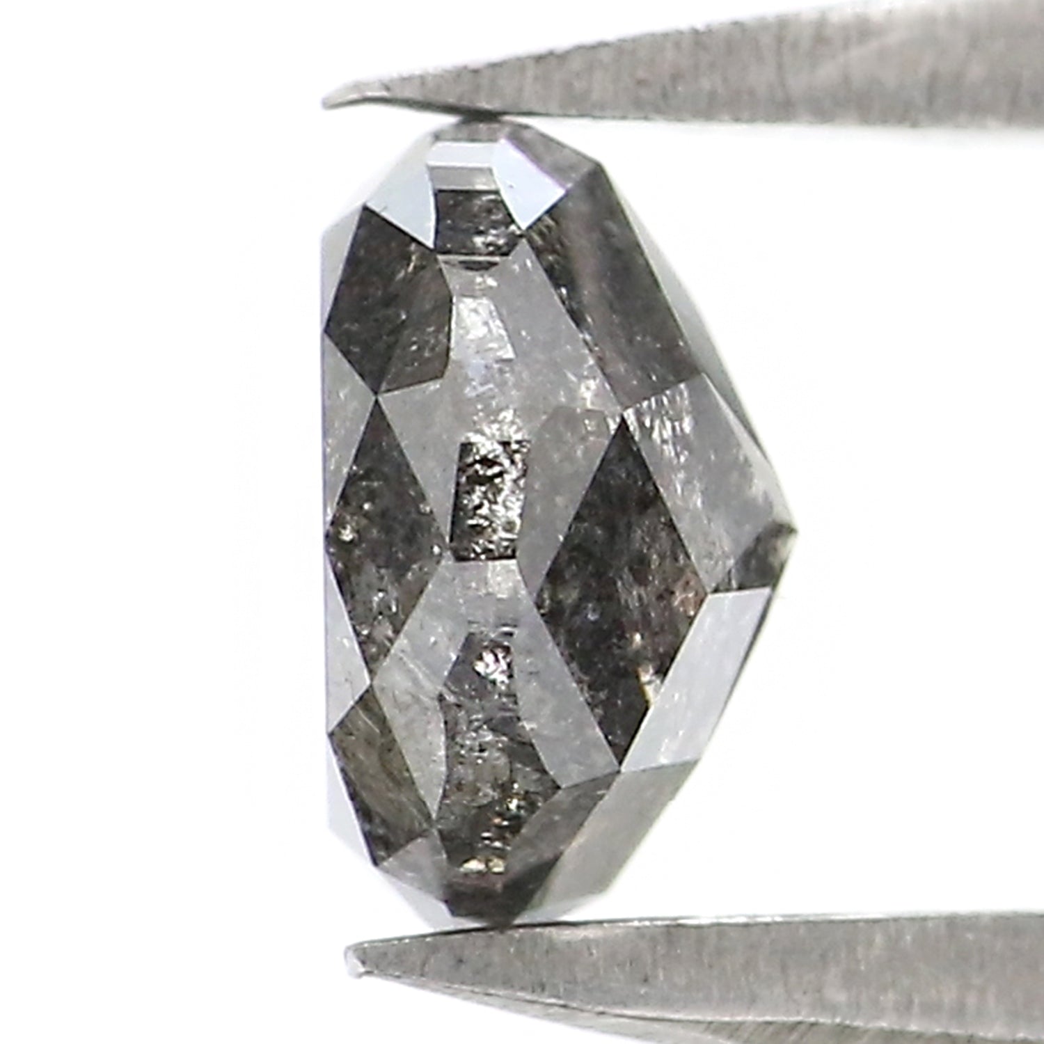 0.97 Ct Natural Loose Round Shape Diamond Salt And Pepper Round Diamond 5.85 MM Natural Loose Diamond Round Shape Rose Cut Diamond LQ2957