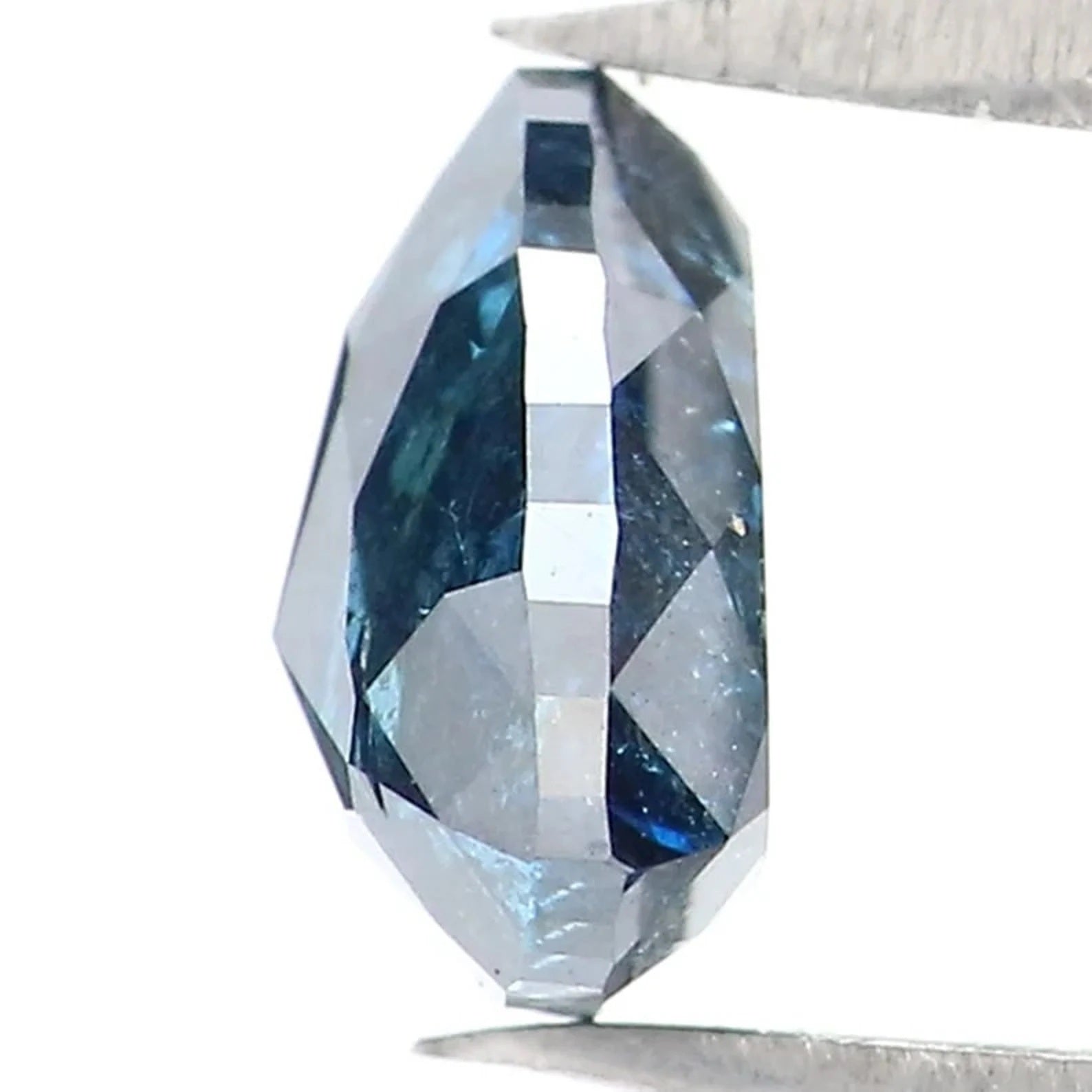 1.02 CT Natural Loose Triangle Shape Diamond Blue Color Triangle Cut Diamond 6.50 MM Natural Loose Triangle Shape Rose Cut Diamond QN9474