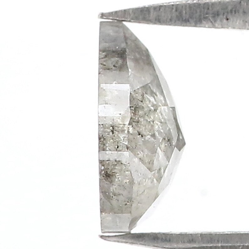 1.36 Ct Natural Loose Pear Shape Diamond Grey Color Pear Cut Diamond 8.00 MM Natural Loose Diamond Grey Pear Shape Rose Cut Diamond QN9219