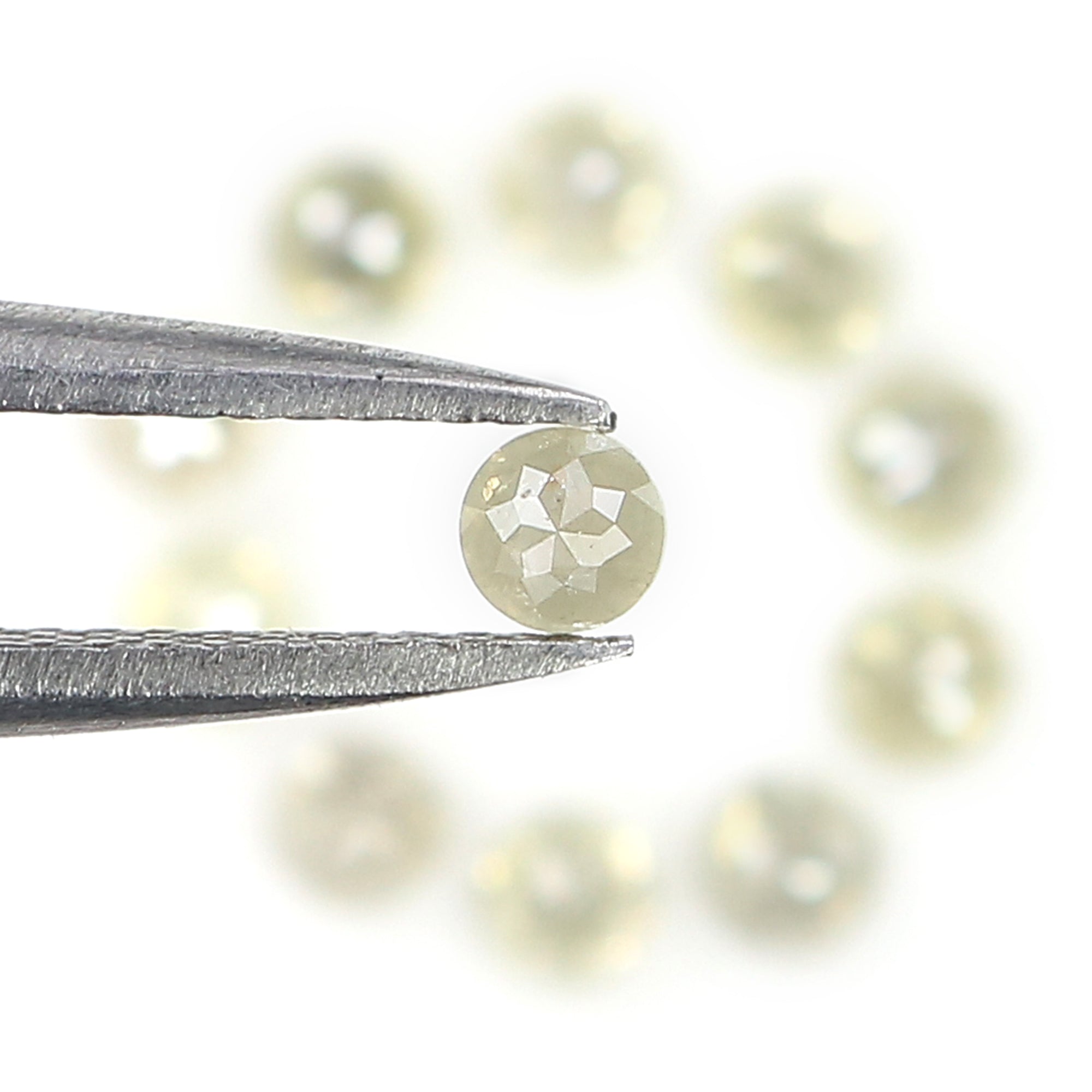 1.44 CT Natural Loose Round Rose Cut Diamond Grey Color Round Shape Diamond 2.80 MM Natural Loose Grey Color Round Rose Cut Diamond LQ6349